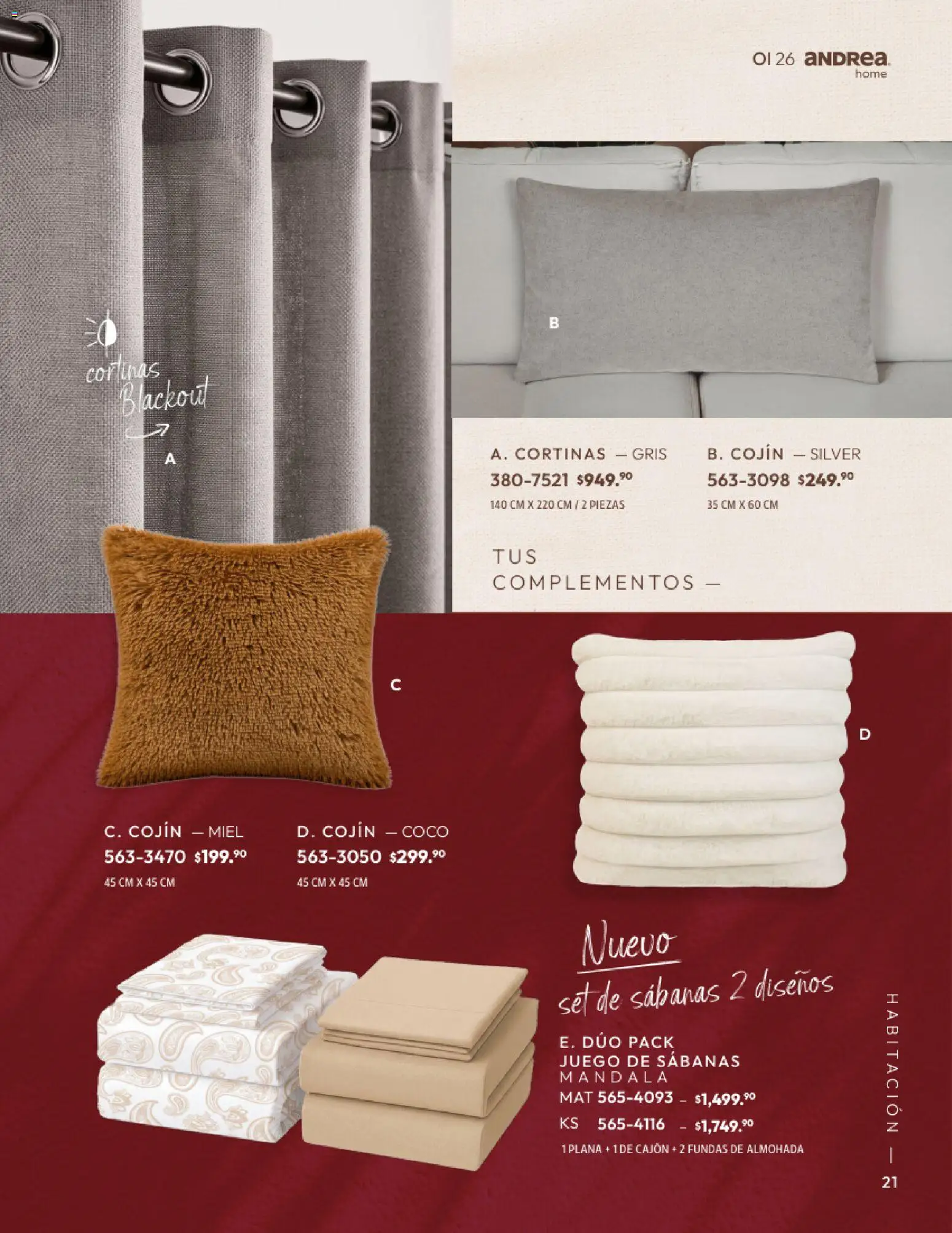 Nuevas ofertas de Andrea válidas en toda la República Mexicana desde el 01/09/2026. ¡Encuentra las mejores ofertas en Andrea catálogo Home! | Página: 21
