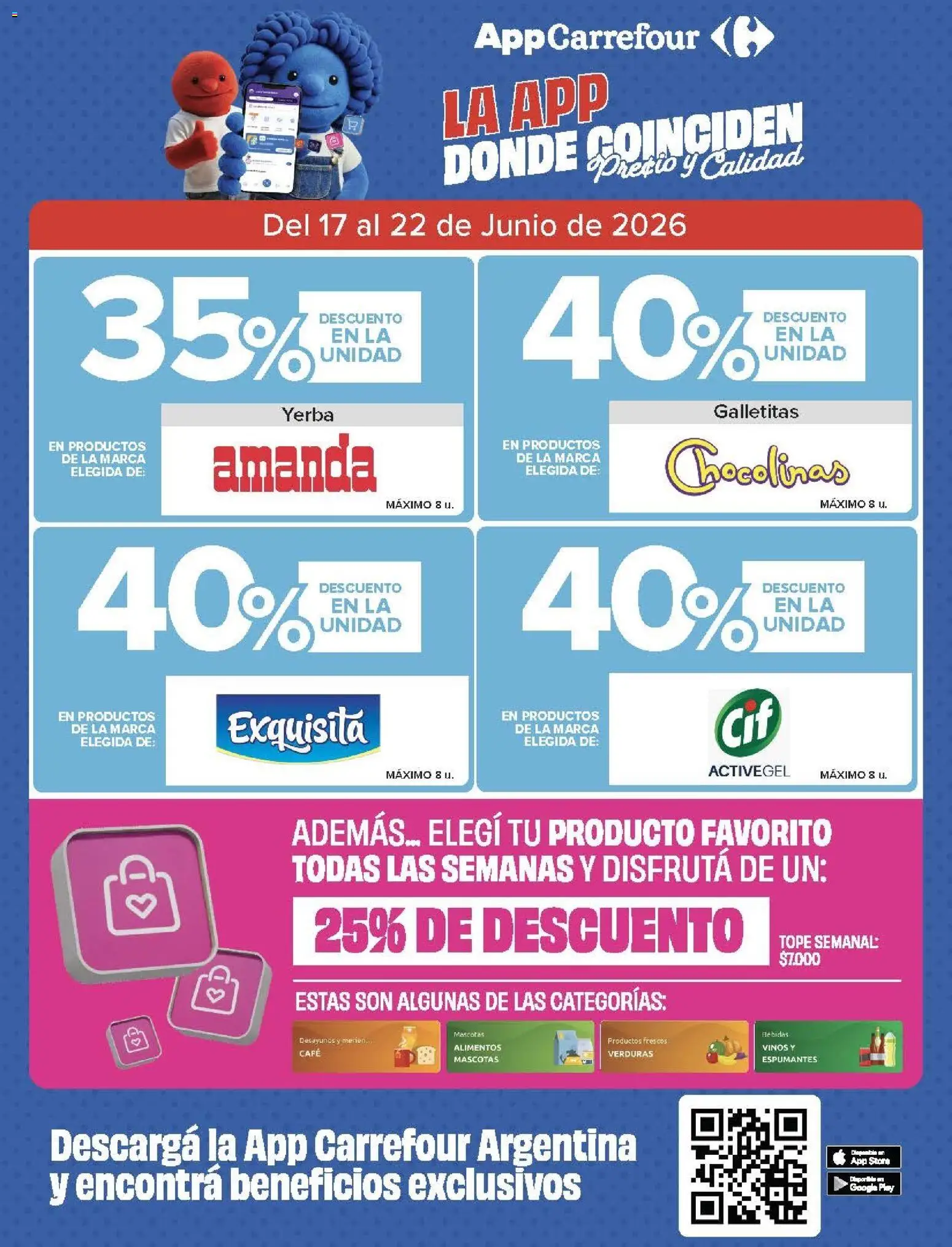 Carrefour - Carrefour Hiper │ válido desde el 17.06.2026 | Página: 21 | Productos: Galletitas, Yerba, Café