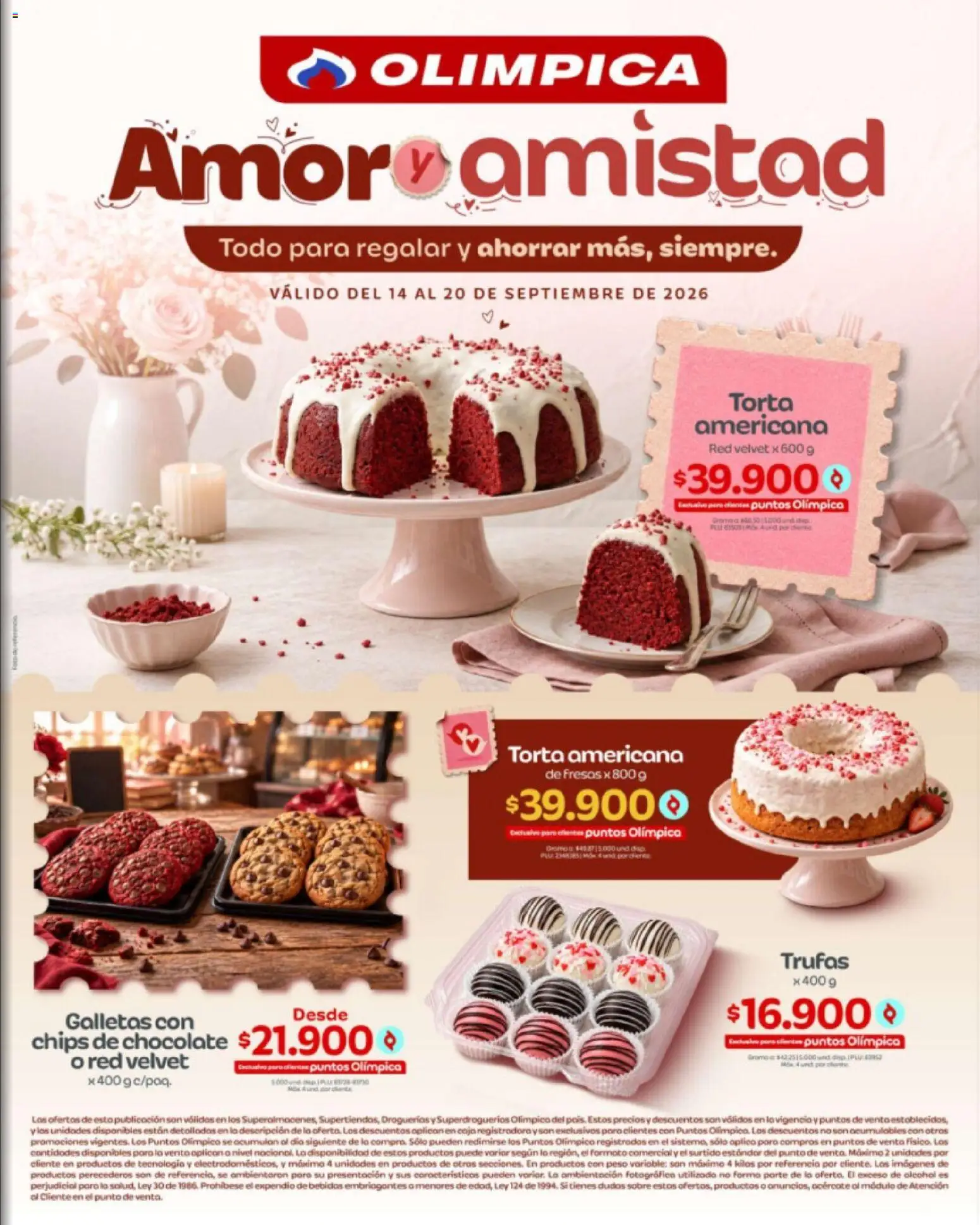 Olímpica revista - valida desde el 14/09/2026 | Página: 1 | Productos: Fresas, Galletas, Caja, Pera