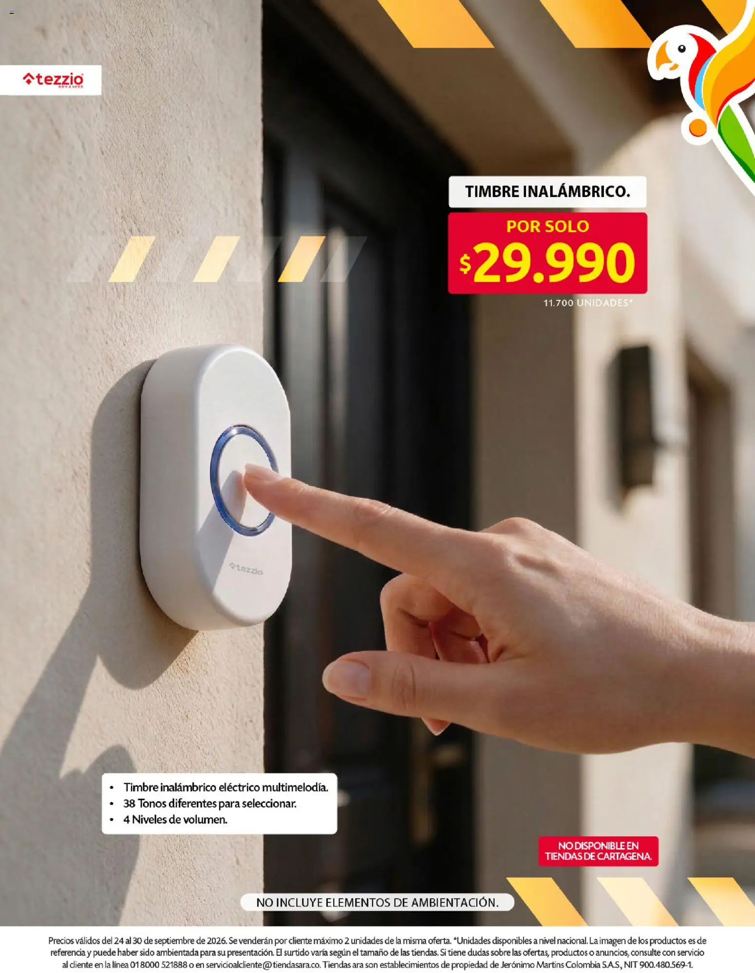 Ara revista - valida desde el 24/09/2026 | Página: 12 | Productos: Sobre, Timbre