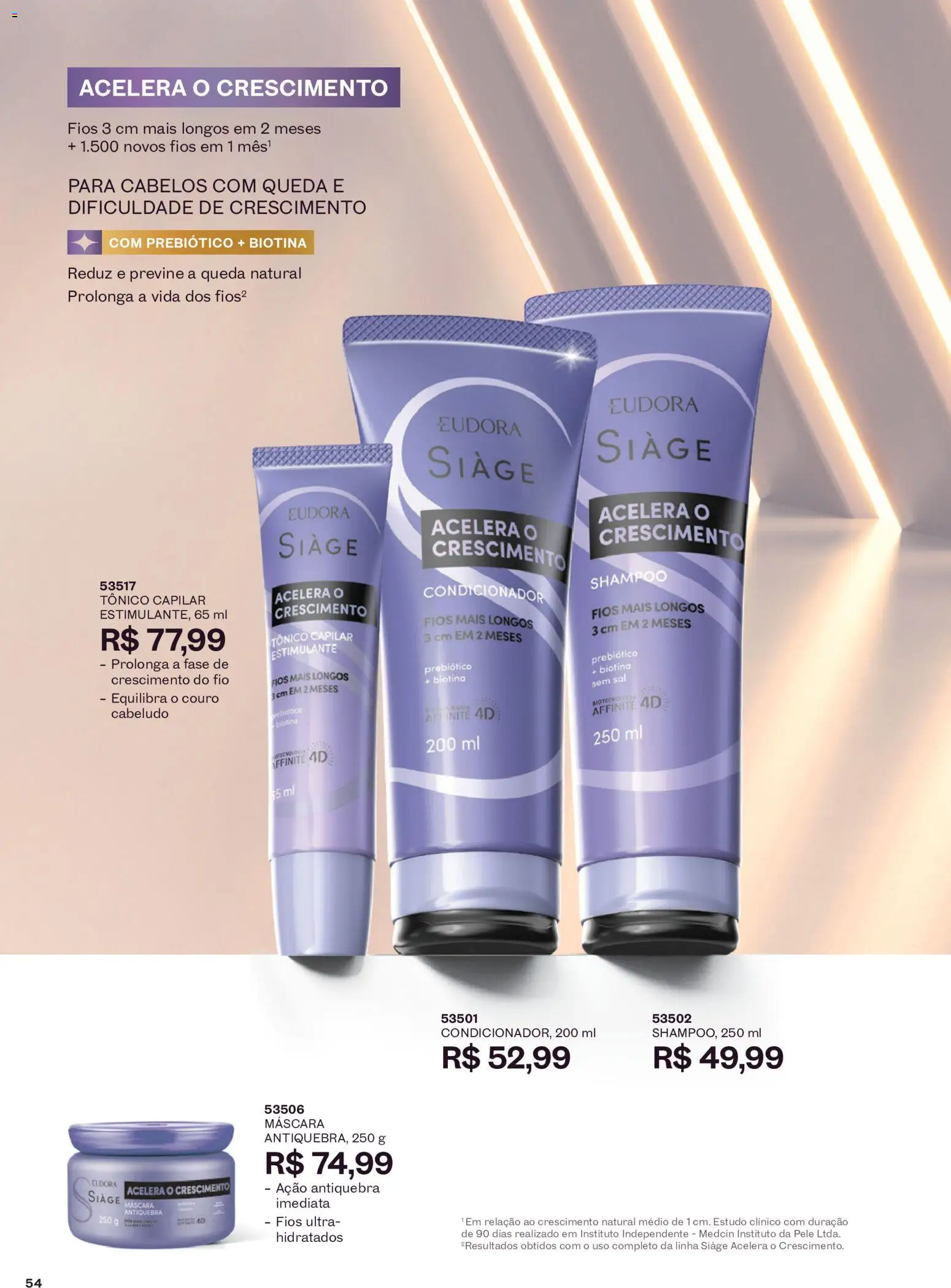 Eudora Folheto - válido de 16/09/2026 | Página: 57 | Produtos: Shampoo, Tônico, Condicionador, Sal