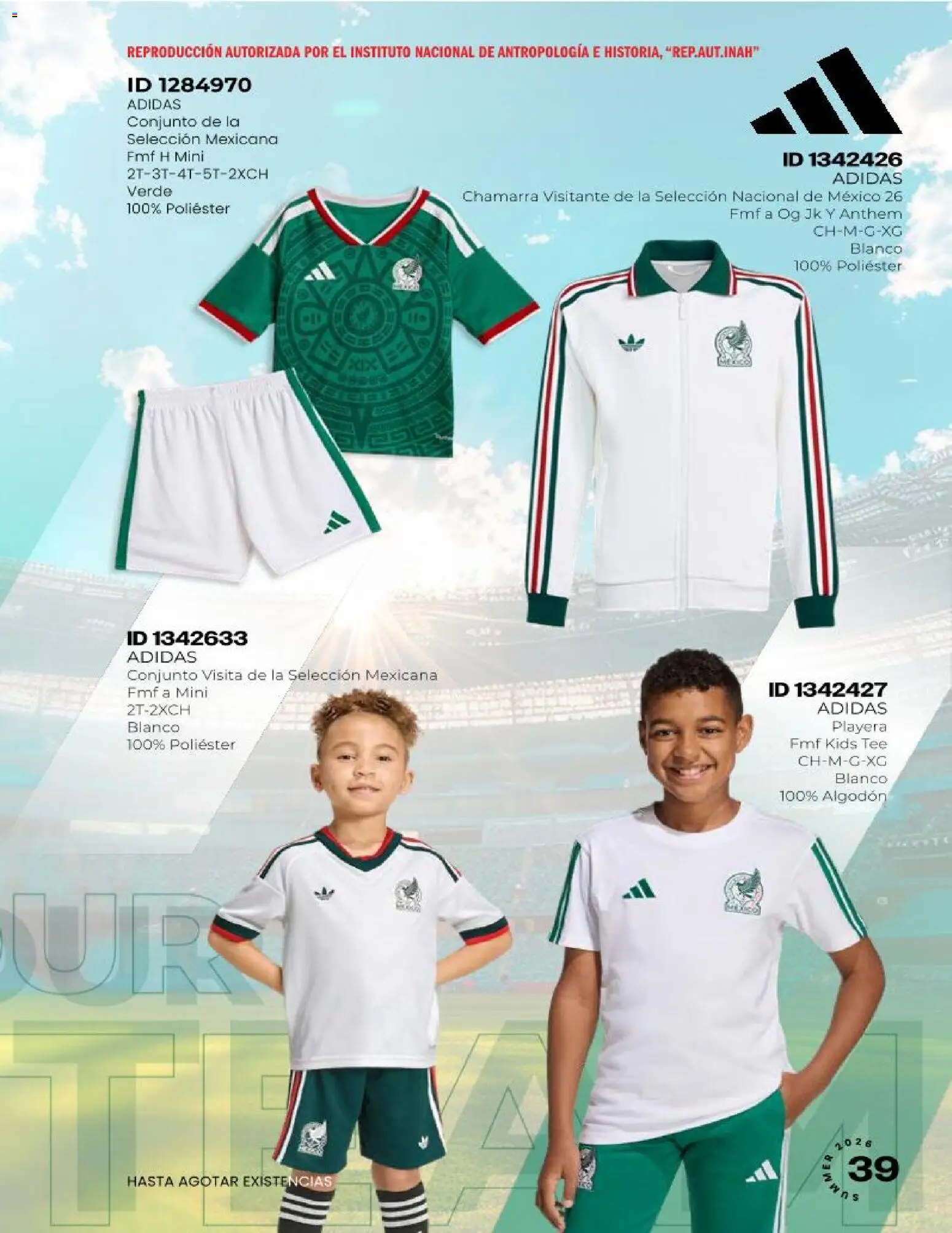 Nuevas ofertas de Price Shoes válidas en toda la República Mexicana desde el 04.06.2026. ¡Encuentra las mejores ofertas en Price Shoes catálogo Fútbol 2026! | Página: 39 | Productos: Chamarra, Algodón, Playera, Conjunto