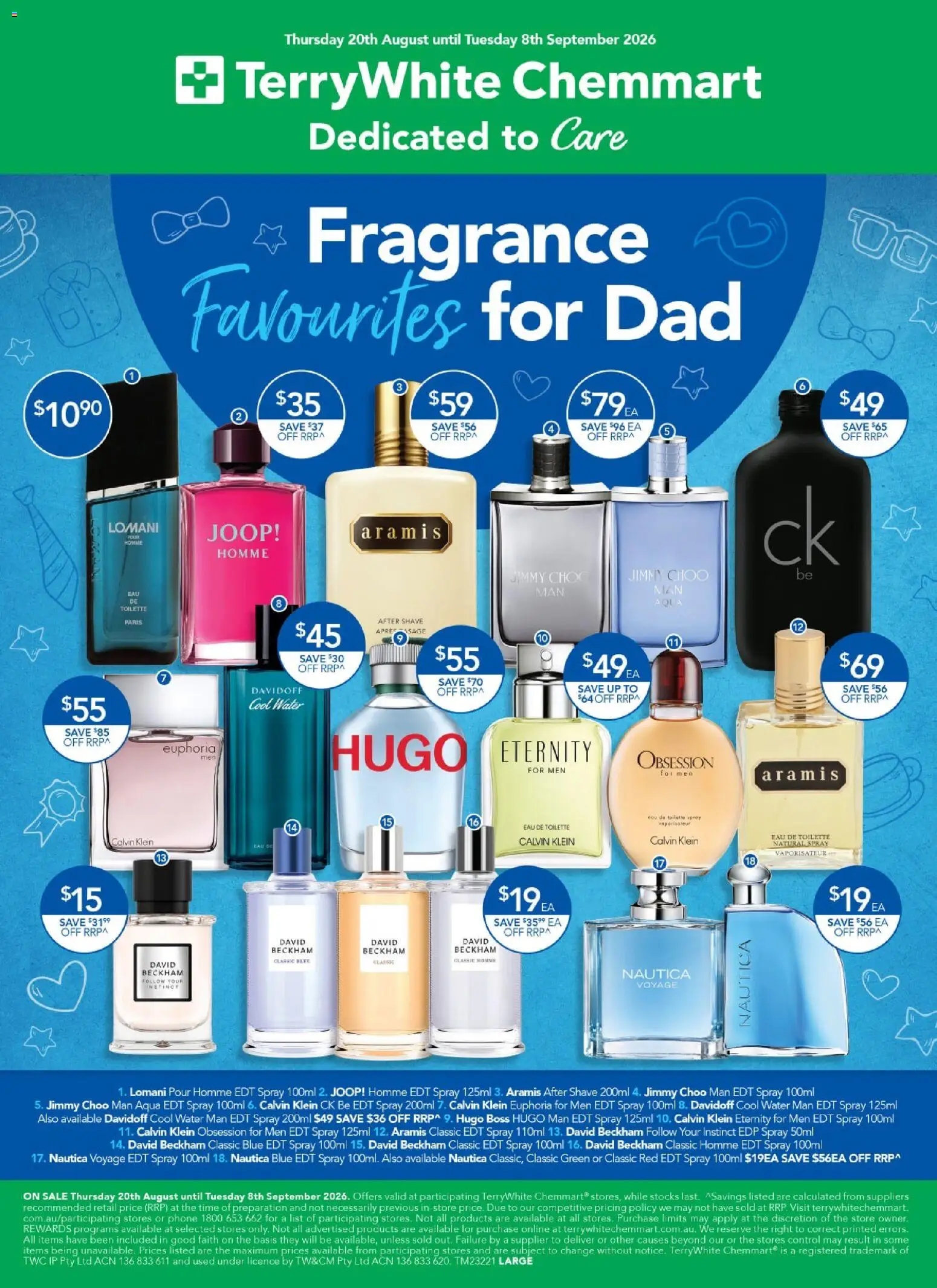 Terry White catalogue - valid from 20/08/2026 | Page: 29 | Products: Fragrance, Eau de toilette, Water, Phone