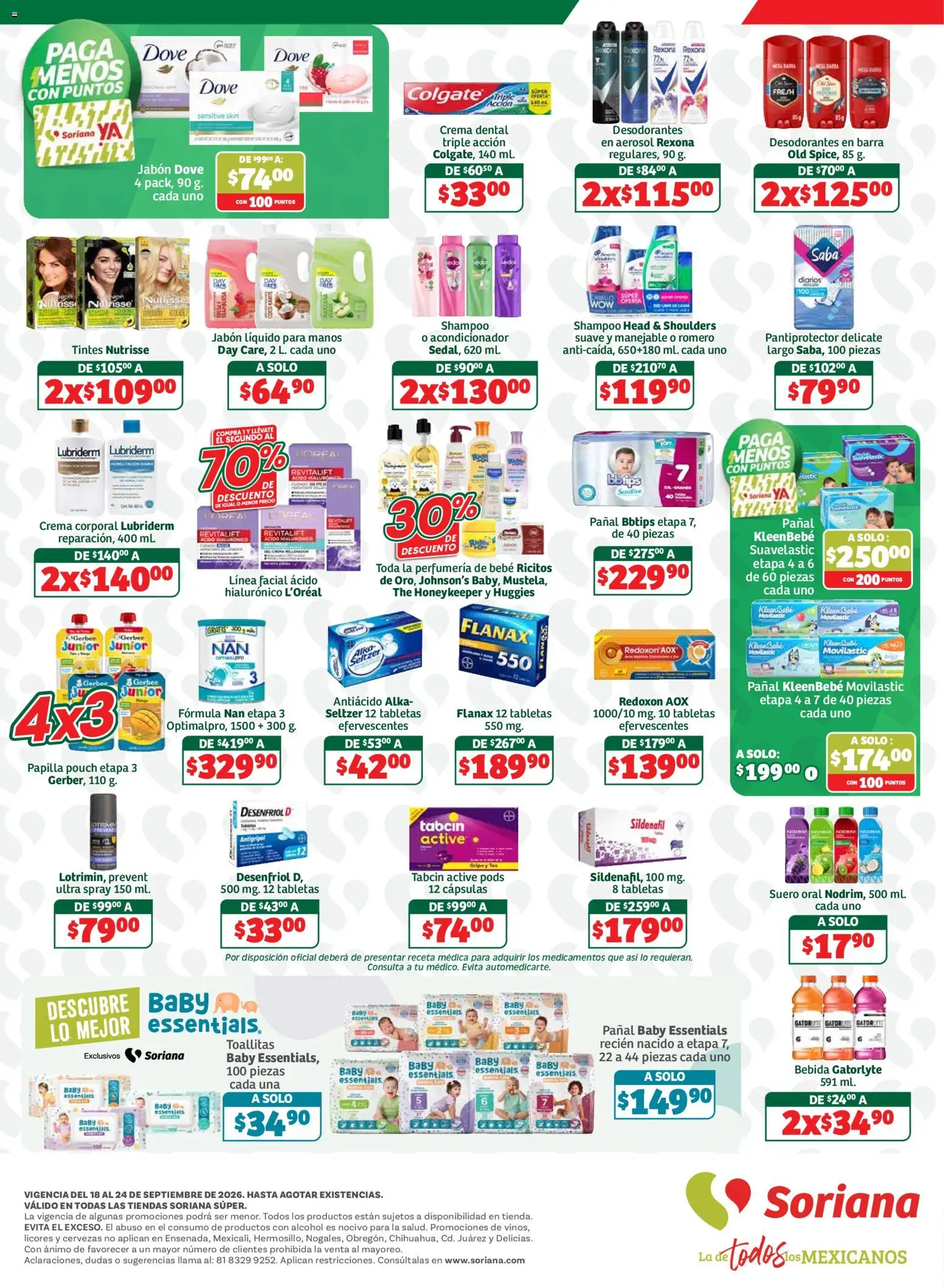 Nuevas ofertas de Soriana válidas en toda la República Mexicana desde el 18/09/2026. ¡Encuentra las mejores ofertas en Soriana En México Oferta se dice Soriana Súper Nacional! | Página: 8
