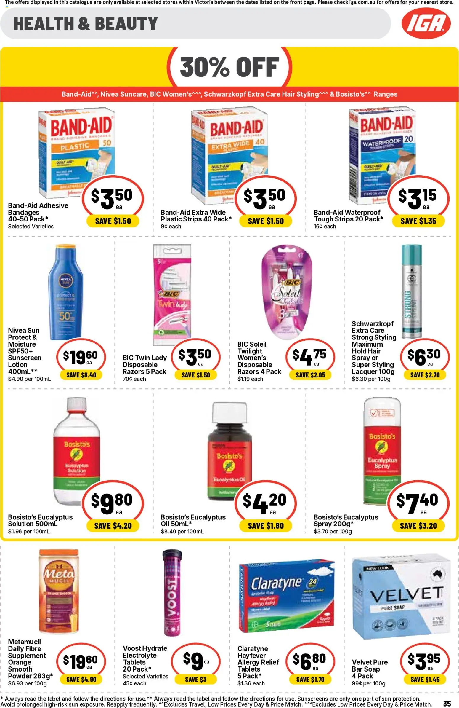 Ritchies catalogue - valid from 02/09/2026 | Page: 35 | Products: Sunscreen, Soap, Razors, Tablets