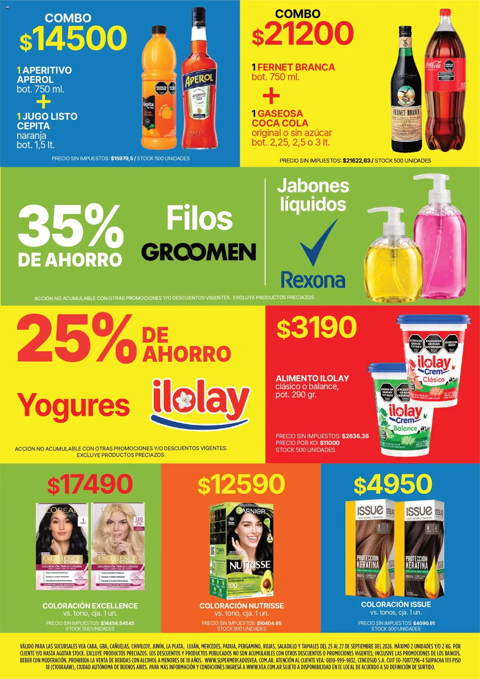 Vea - Fin de semana de ahorro | Amba Lejania │ válido desde el 25/09/2026 | Página: 9 | Productos: Bebidas, Azucar, Gaseosa, Alcohol