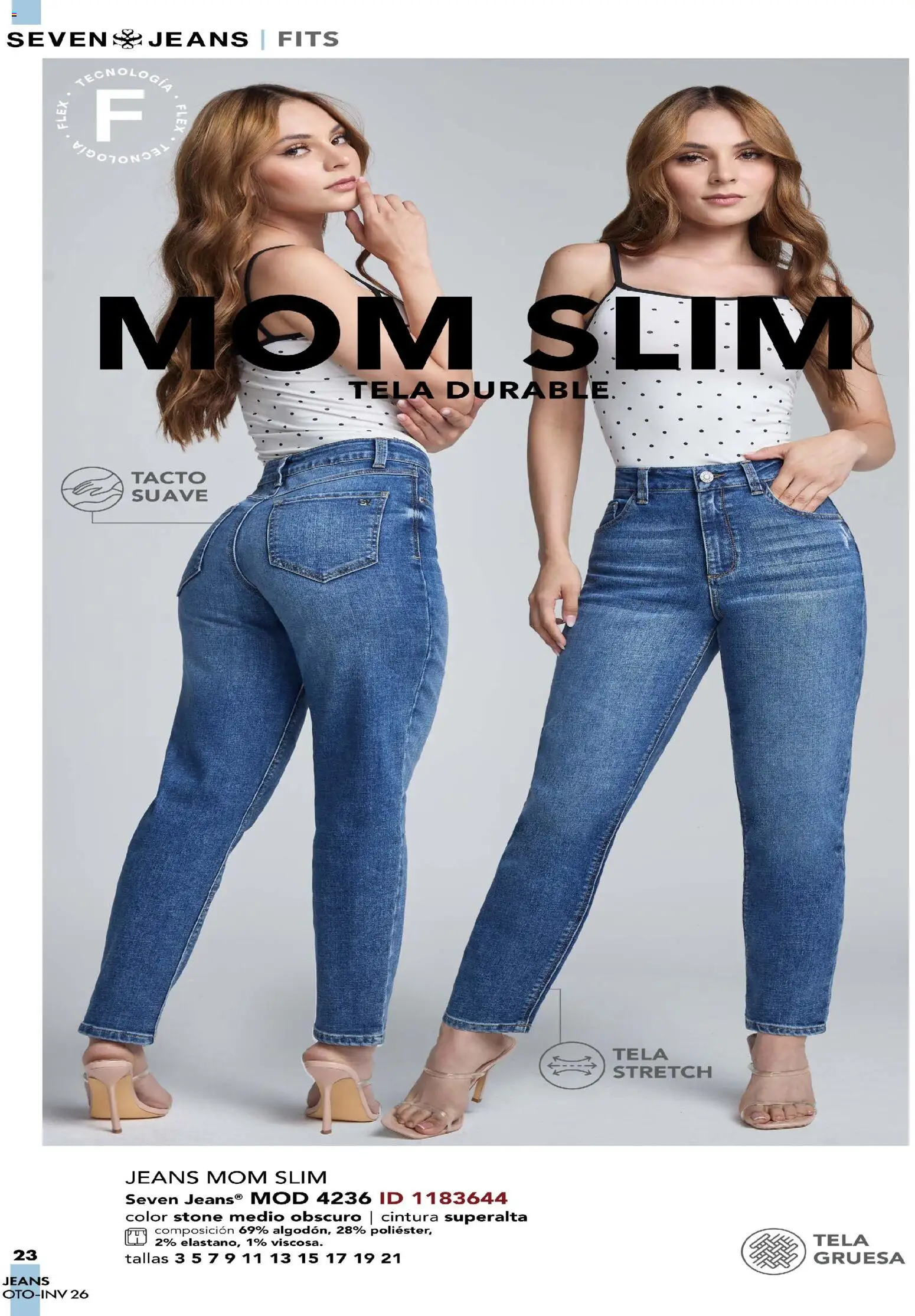 Nuevas ofertas de Price Shoes válidas en toda la República Mexicana desde el 03/08/2026. ¡Encuentra las mejores ofertas en Price Shoes catálogo Seven Jeans! | Página: 23