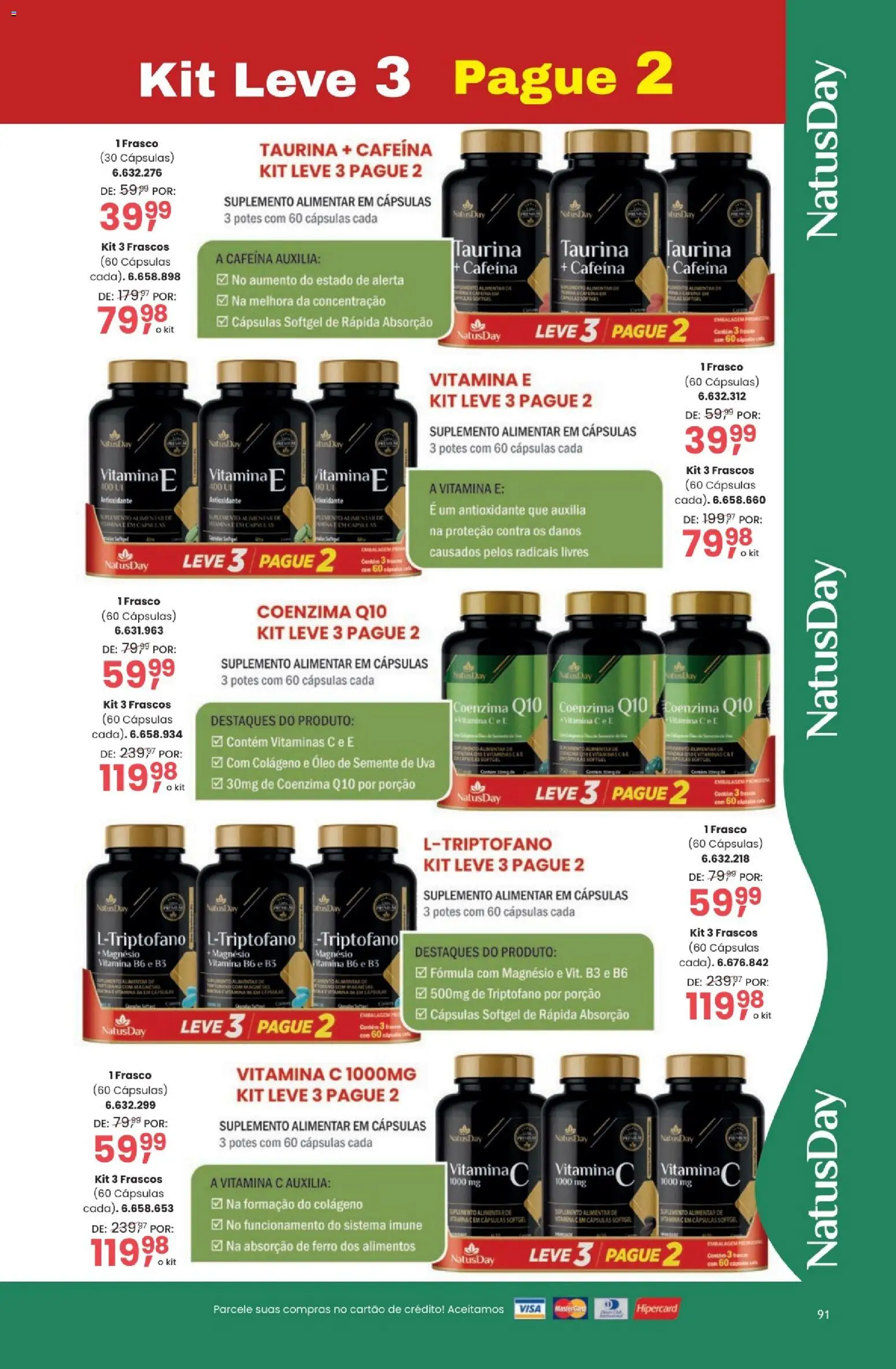 Quatro Estações Folheto - válido de 03.03.2026 | Página: 91 | Produtos: Colágeno, Ferro, Cimento, Potes