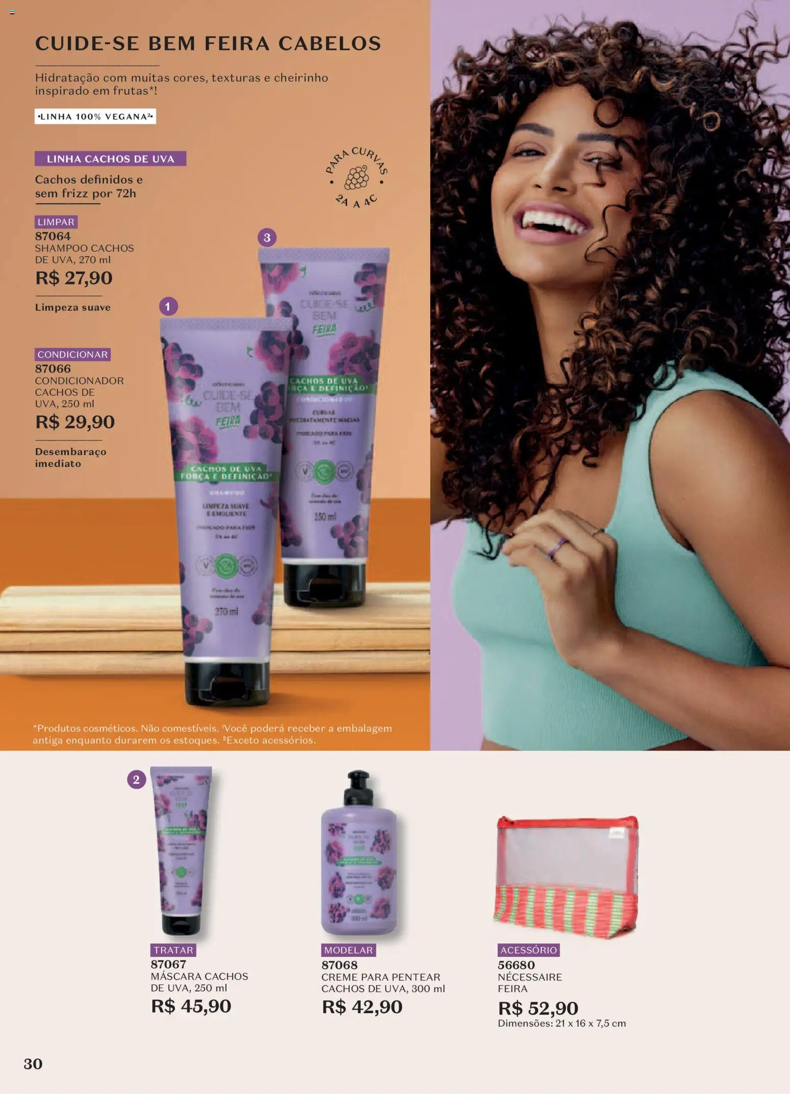 O Boticário Folheto - válido de 29/06/2026 | Página: 34 | Produtos: Shampoo, Necessaire, Creme, Creme para pentear