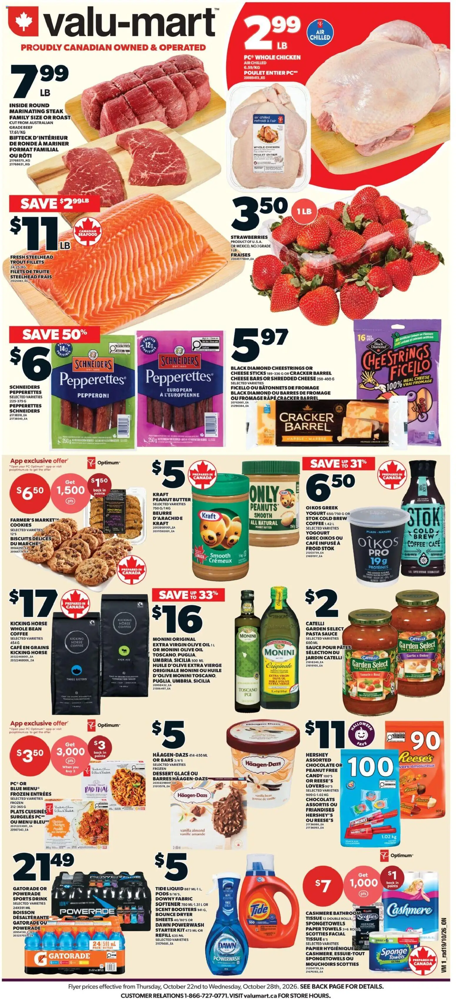 Valu Mart flyer valid from Oct 22, 2026 | Page: 1