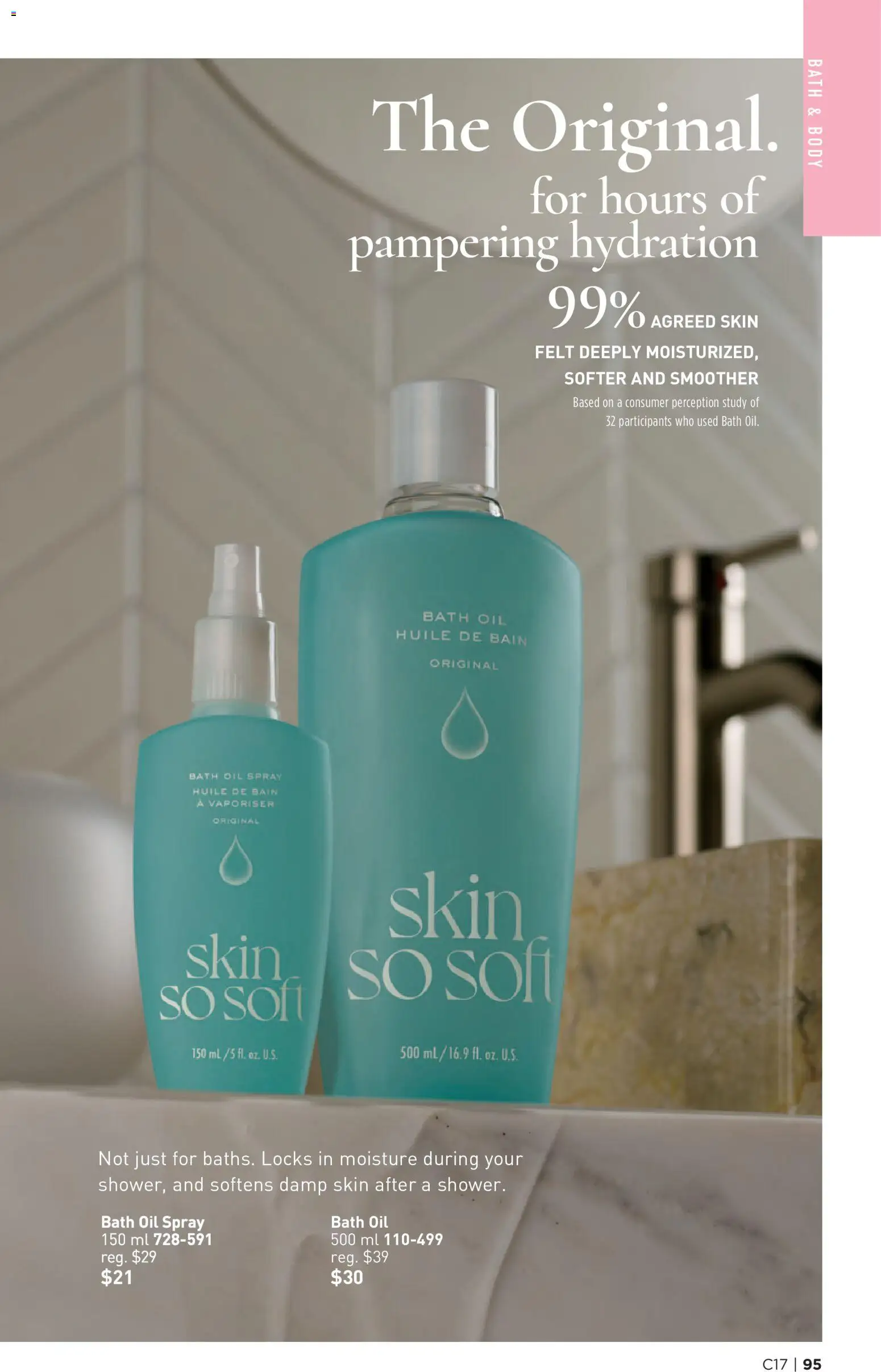 Avon flyer valid from Aug 13, 2026 | Page: 95 | Products: Bath, Oil