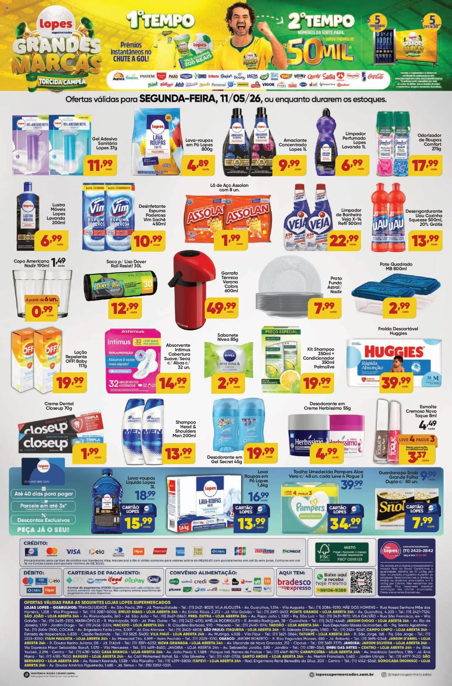 Lopes Supermercados - Ofertas da semana de 11/05/2026 ? Não perca as melhores promoções! | Brasil