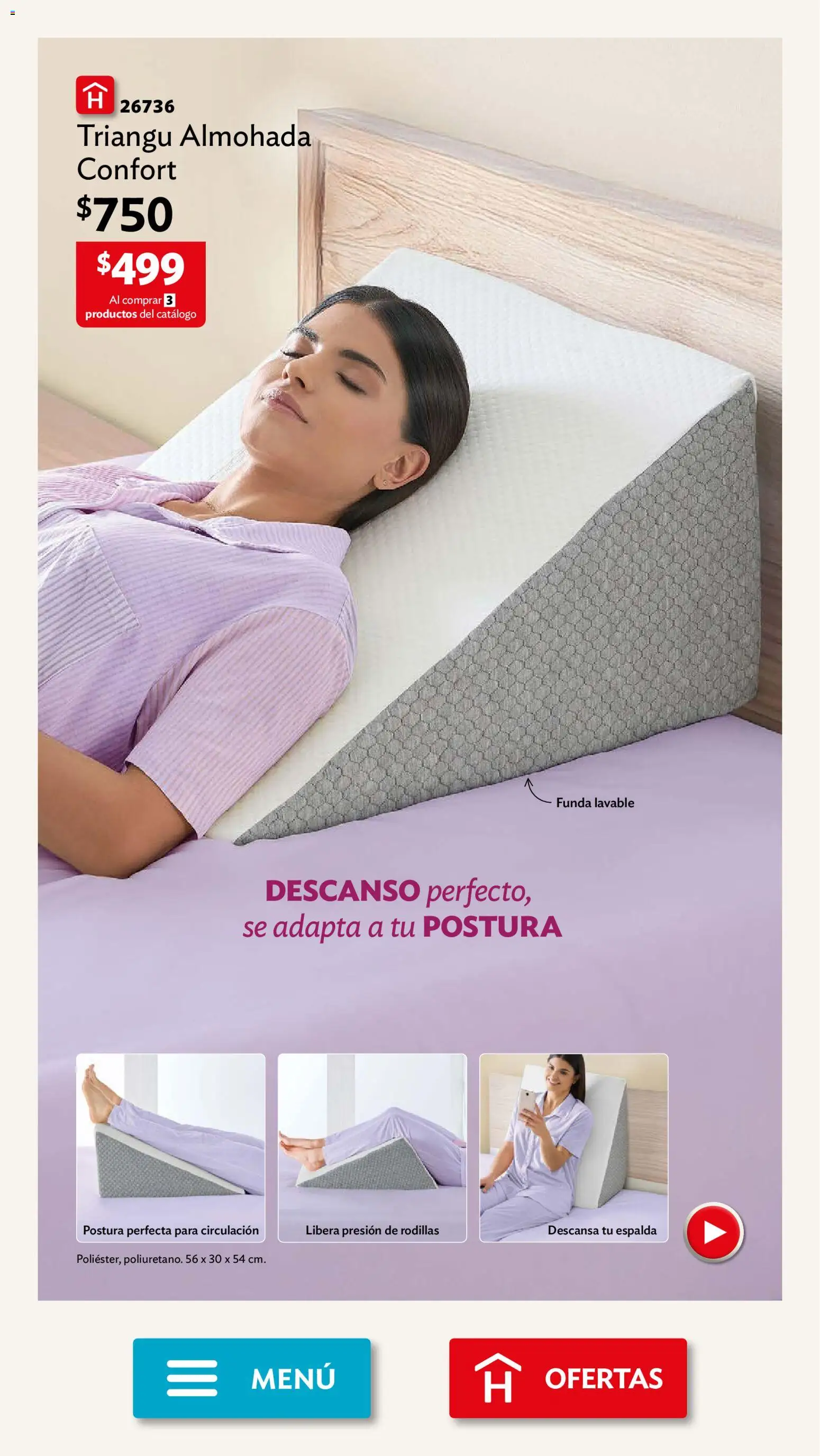 Nuevas ofertas de Betterware válidas en toda la República Mexicana desde el 29/06/2026. ¡Encuentra las mejores ofertas en Betterware campaña 7 2026! | Página: 6 | Productos: Funda, Almohada