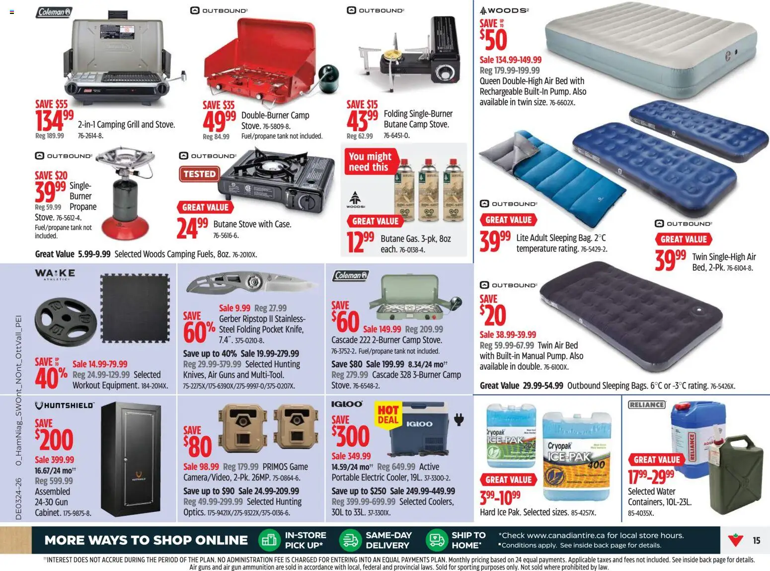 Canadian Tire flyer valid from 11.06.2026 | Page: 15 | Products: Game, Stove, Grill, Bed