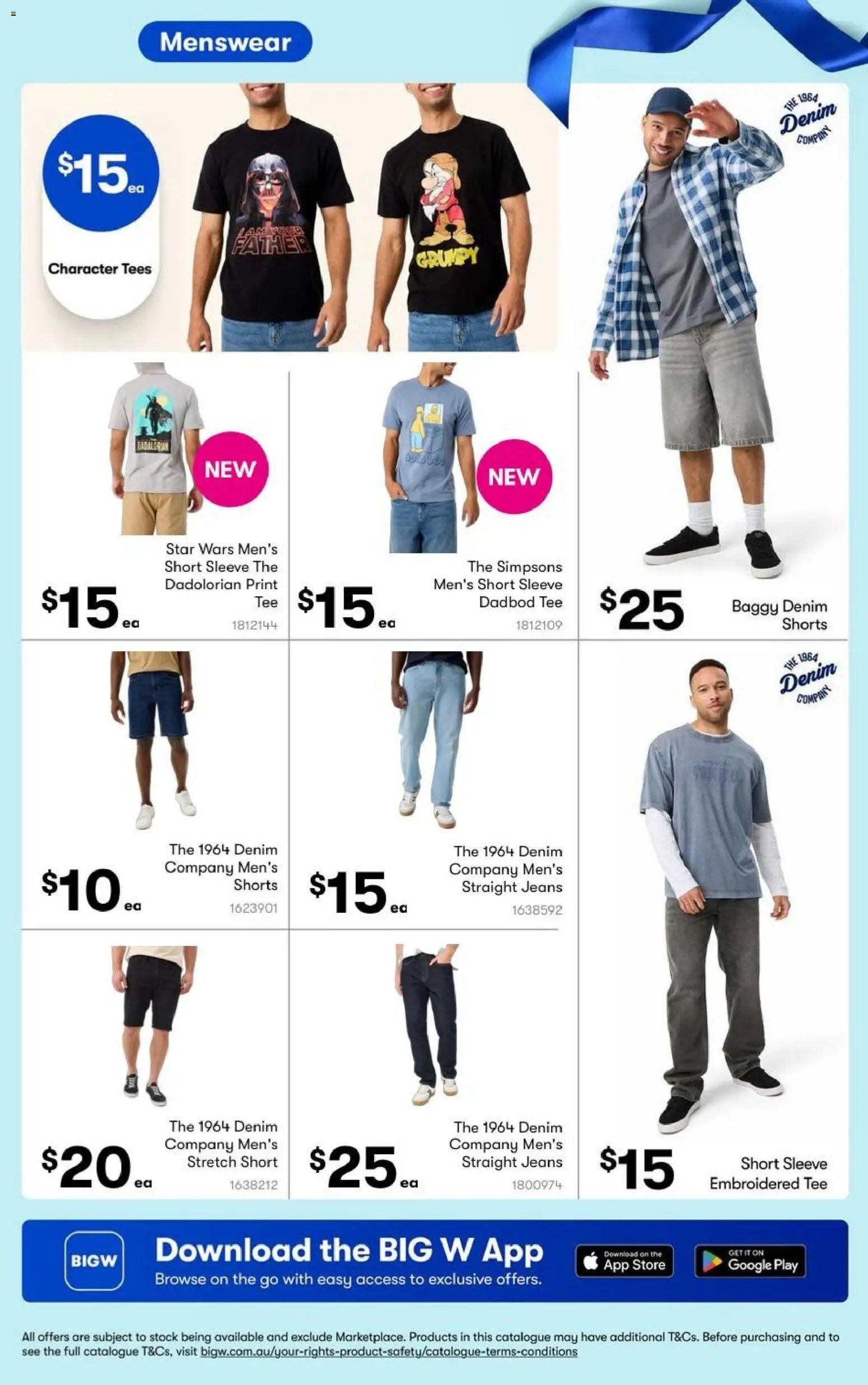 Big W catalogue - valid from 20/08/2026 | Page: 12 | Products: Denim, Straight jeans, Shorts, Jeans