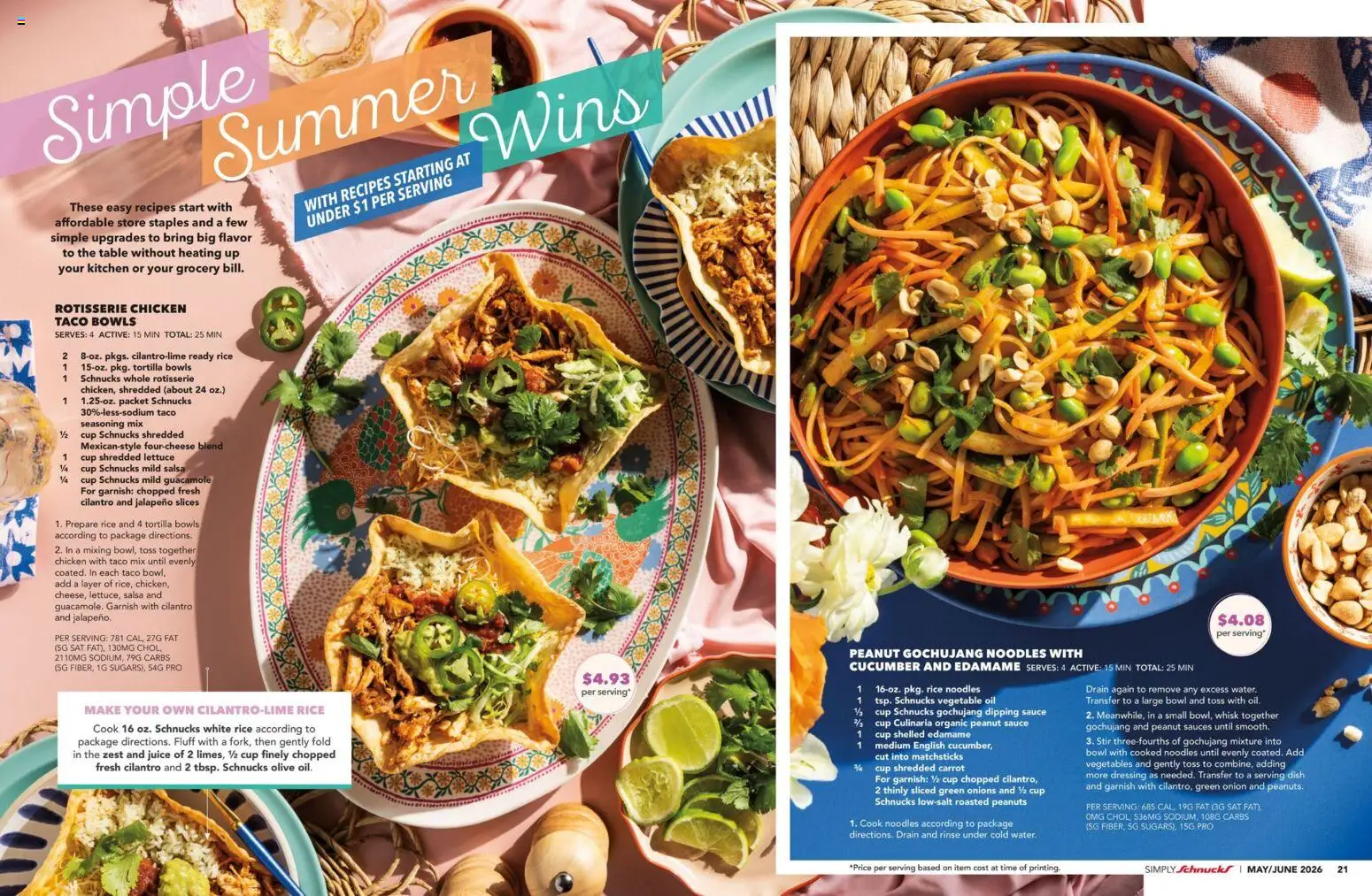 Schnucks Monthly Ad - valid from 01.05.2026 | Page: 12 | Products: Lettuce, Oil, Rice, Sauce