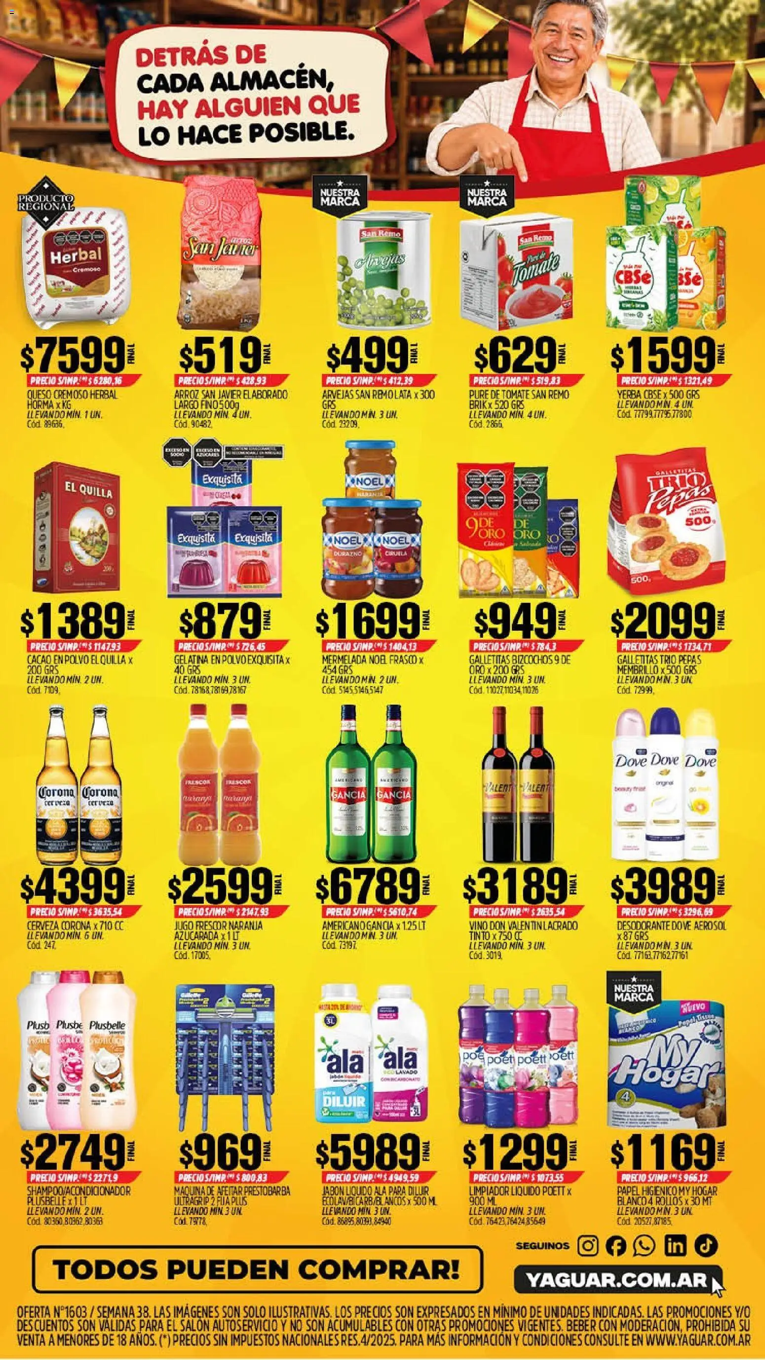 Yaguar - Oferta Semanal Santa Fé │ válido desde el 14/09/2026 | Página: 2 | Productos: Galletitas, Yerba, Jugo, Arroz