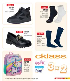 Vista previa de Cklass catálogo Remate Calzado 3X2, nuevo folleto de la tienda, válido en México a partir del 20.04.2026 | Página: 123 | Productos: Calcetas, Mochila