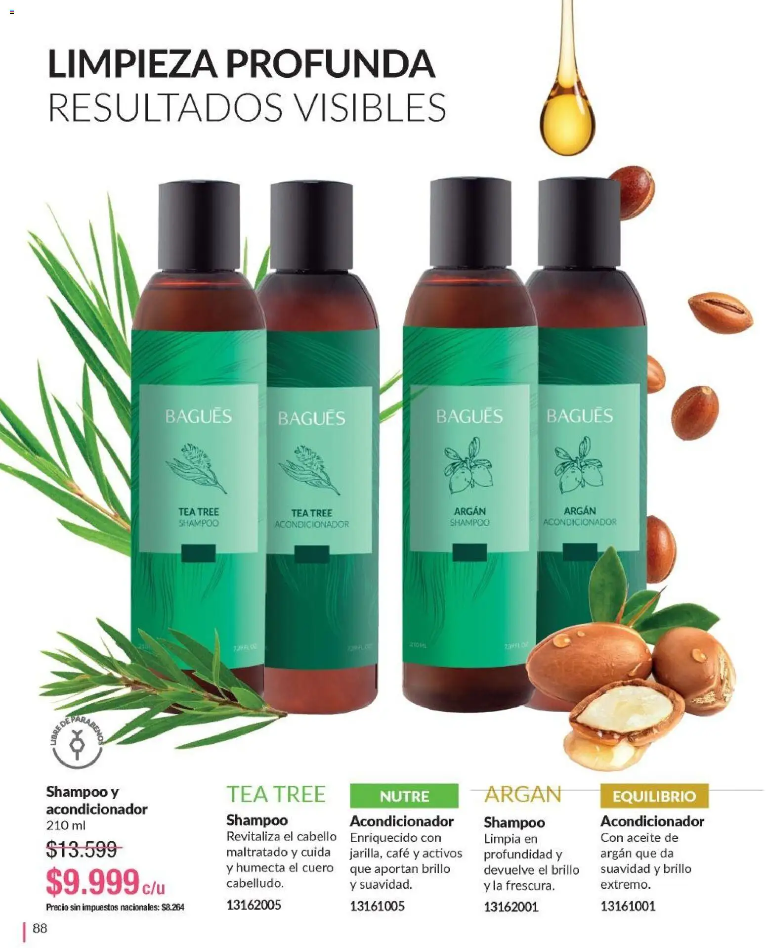 Bagués - Catálogo │ válido desde el 09.03.2026 | Página: 88 | Productos: Aceite, Acondicionador, Brillo, Café