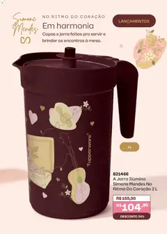 Tupperware catálogo Vitrine 06 - Pré-Visualização do folheto da loja Tupperware, válido de 01.06.2026 | Página: 11 | Produtos: Jarra, Copos