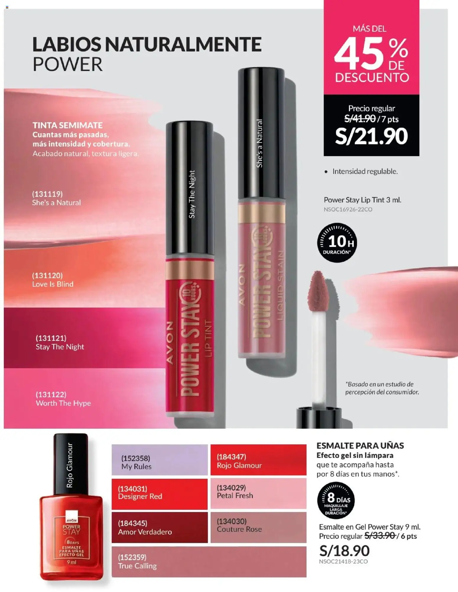 Catálogo Avon válido desde 06.05.2026 | Página: 34 | Productos: Lámpara, Té, Maquillaje
