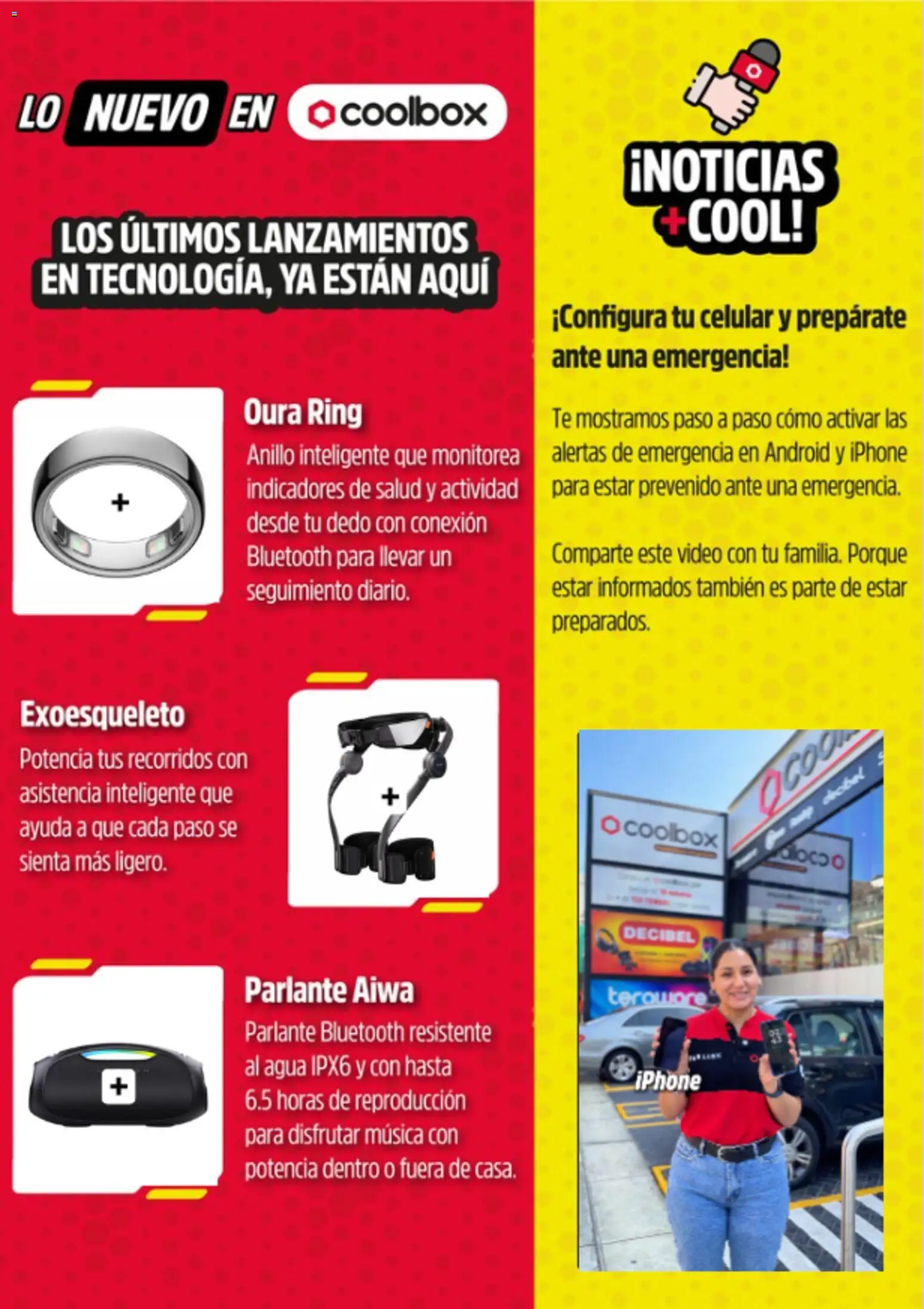 Catálogo Coolbox válido desde 28/08/2026 | Página: 4 | Productos: Video, Agua, Parlante, Celular