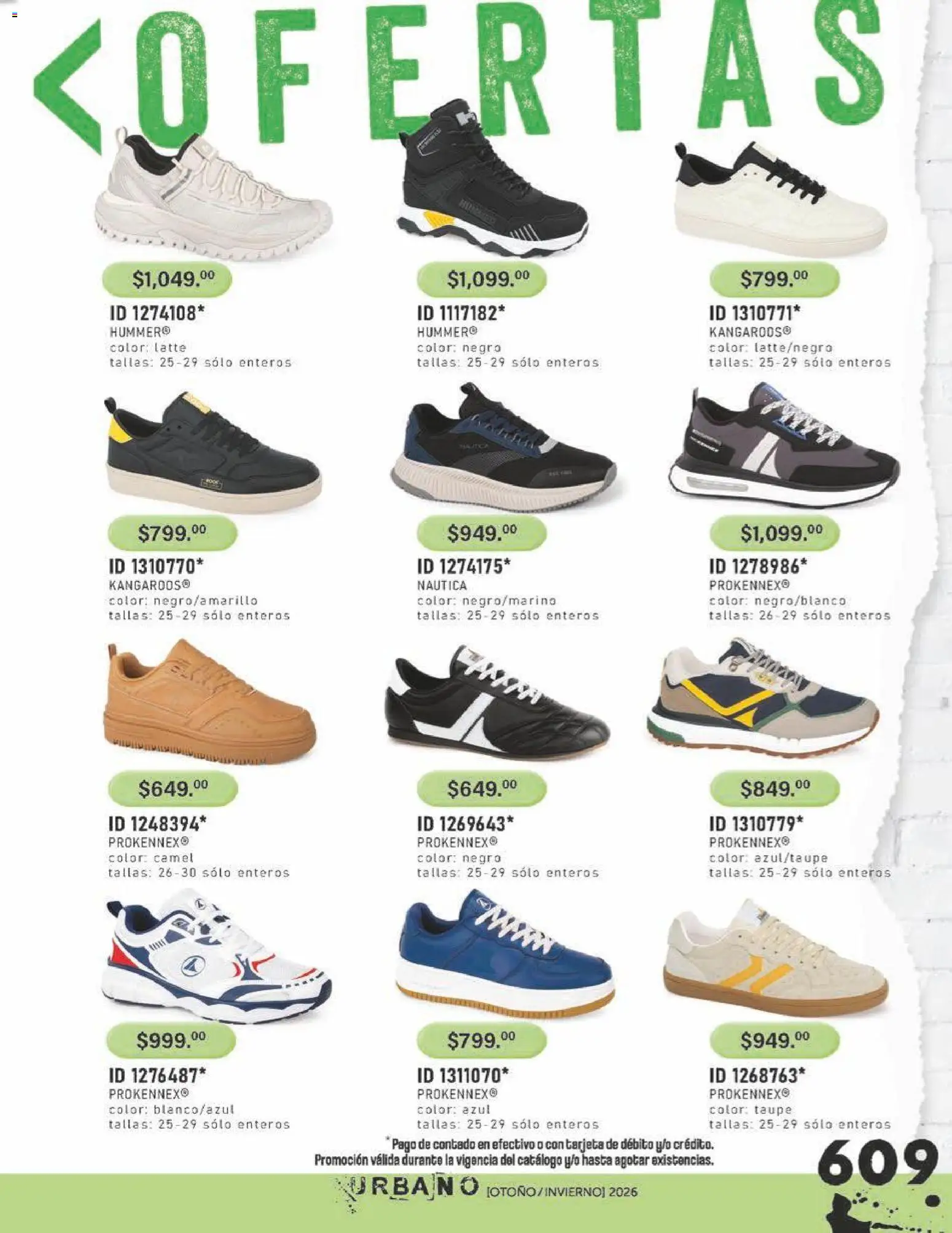 Nuevas ofertas de Price Shoes válidas en toda la República Mexicana desde el 31/07/2026. ¡Encuentra las mejores ofertas en Price Shoes catálogo Urbano! | Página: 609