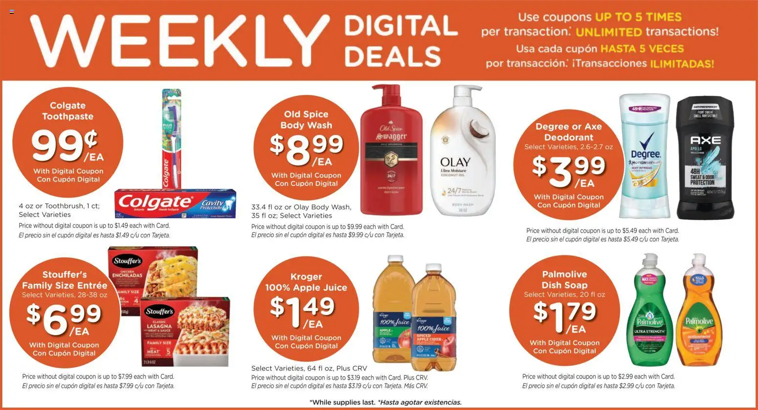 Ralphs Weekly Ad - valid from 27.05.2026 | Page: 3 | Products: Axe, Coconut Oil, Soap, Toothpaste