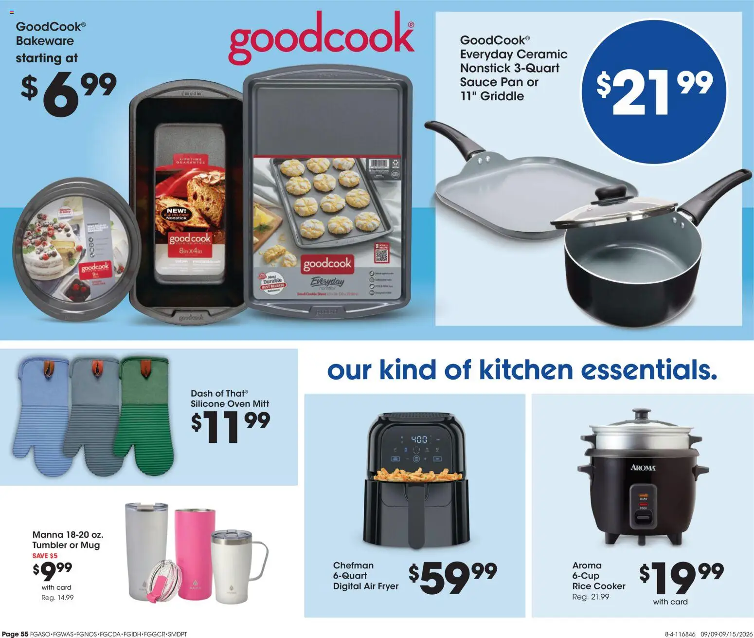 Fred Meyer Home & Apparel - valid from 09/09/2026 | Page: 5 | Products: Cooker, Griddle, Air fryer, Rice Cooker