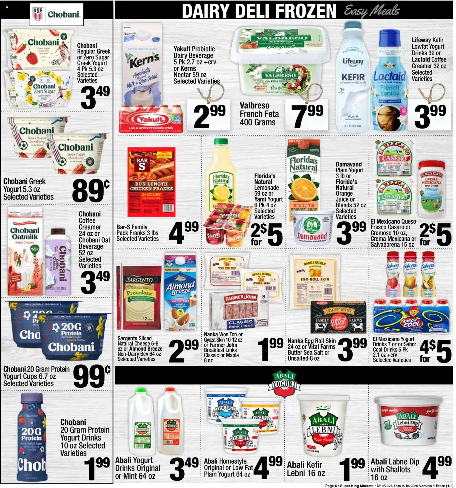 Super King Weekly Ad - valid from 10.06.2026 | Page: 7 | Products: Milk, Butter, Cheese, Coffee