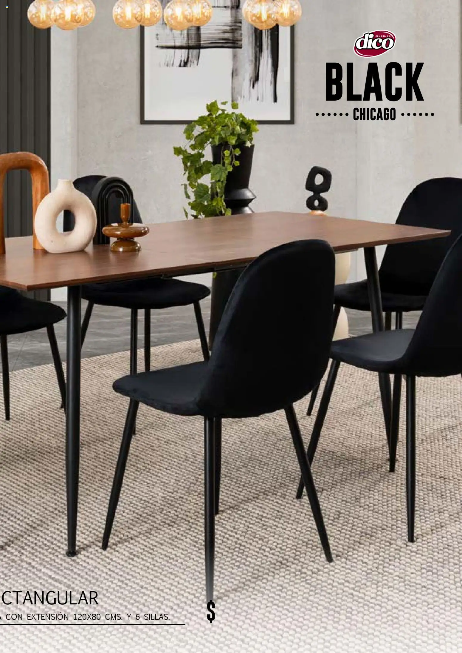 Nuevas ofertas de Muebles Dico válidas en toda la República Mexicana desde el 17.03.2026. ¡Encuentra las mejores ofertas en Muebles Dico catálogo Black Chicago ! | Página: 51 | Productos: Extensión