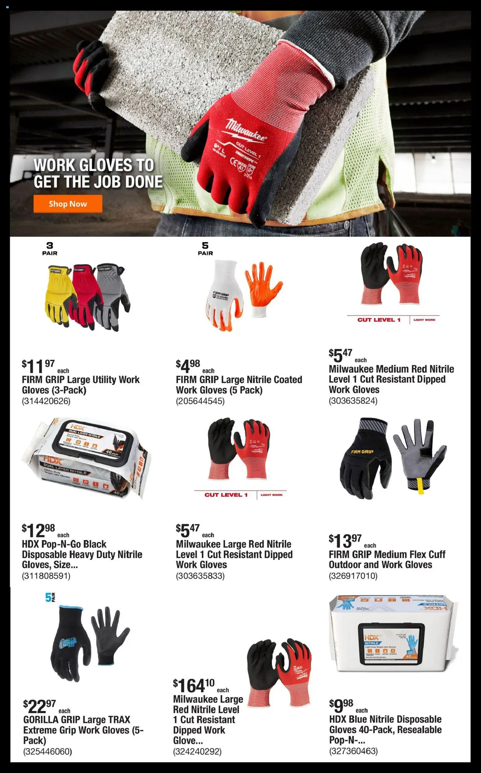 Home Depot Shop Pro Ad - valid from 09/14/2026 | Page: 2 | Products: Gloves