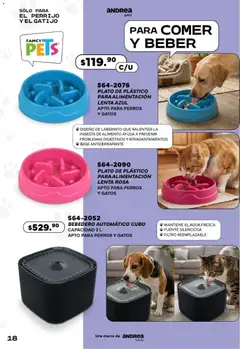 Vista previa de Andrea catálogo Pets, nuevo folleto de la tienda, válido en México a partir del 24.05.2026 | Página: 18 | Productos: Fuente, Agua