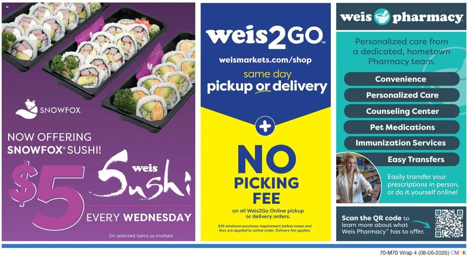 Weis Grand Opening - valid from 08/06/2026 | Page: 4 | Products: Sushi