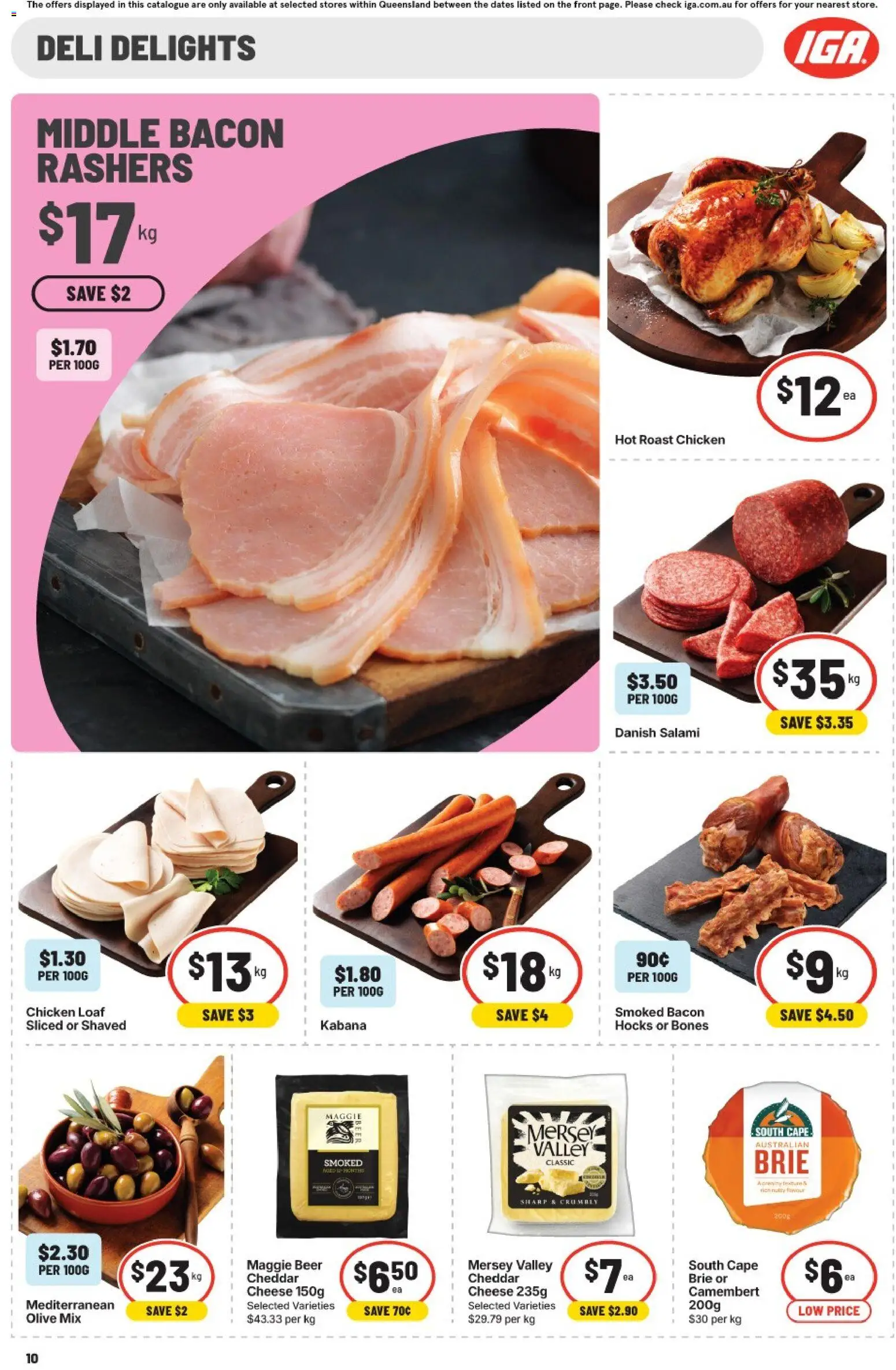 IGA catalogue - valid from 15/07/2026 | Page: 10 | Products: Mandarins, Salad, Onions, Bag