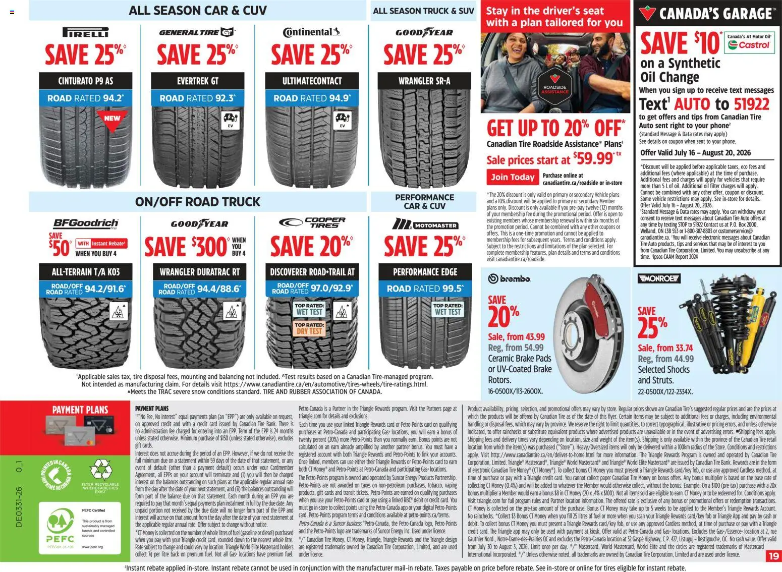 Canadian Tire flyer valid from Jul 30, 2026 | Page: 19 | Products: Phone, Box, Oil