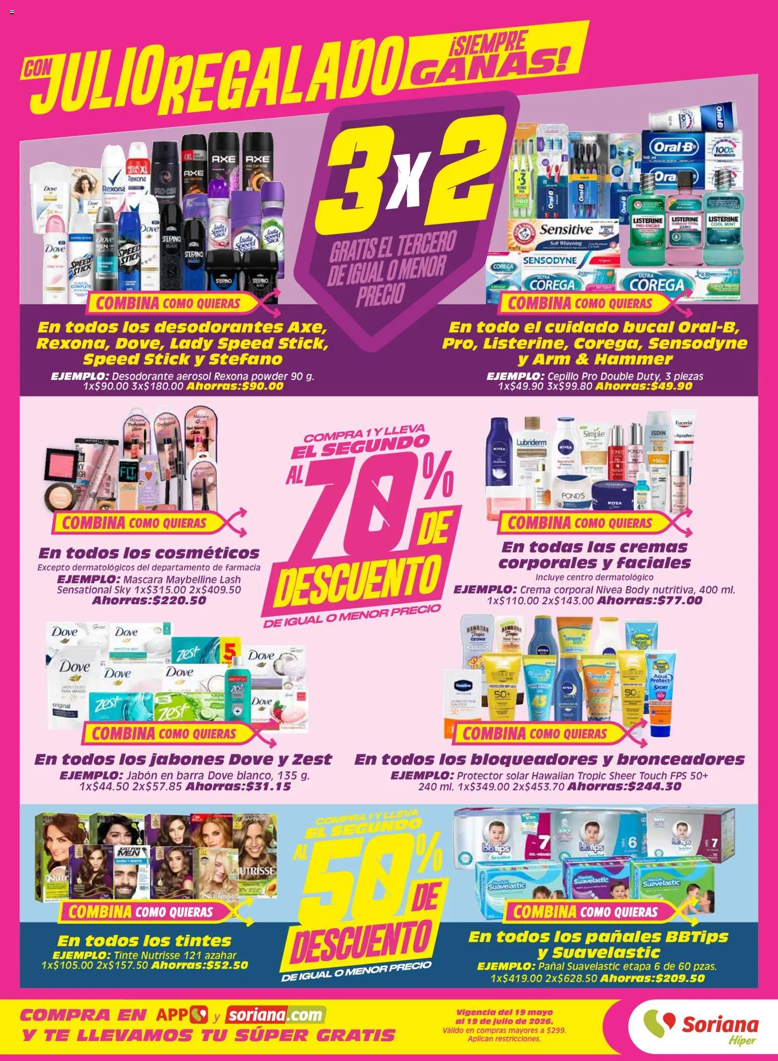 Nuevas ofertas de Soriana válidas en toda la República Mexicana desde el 19.06.2026. ¡Encuentra las mejores ofertas en Soriana Julio Regalado Híper Nacional! | Página: 4