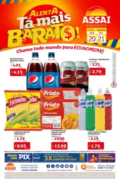 Assaí Atacadista ofertas - RN - Pré-Visualização do folheto da loja Assaí Atacadista, válido de 20.05.2026 | Página: 1 | Produtos: Cachaça, Friato, Bebida, Sal