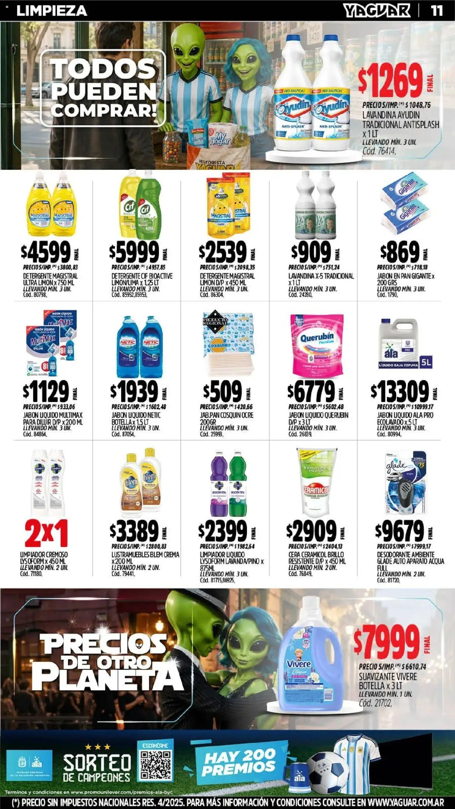 Yaguar - Oferta Semanal Misiones │ válido desde el 06/07/2026 | Página: 13 | Productos: Jabón líquido, Brillo, Jabón, Espuma