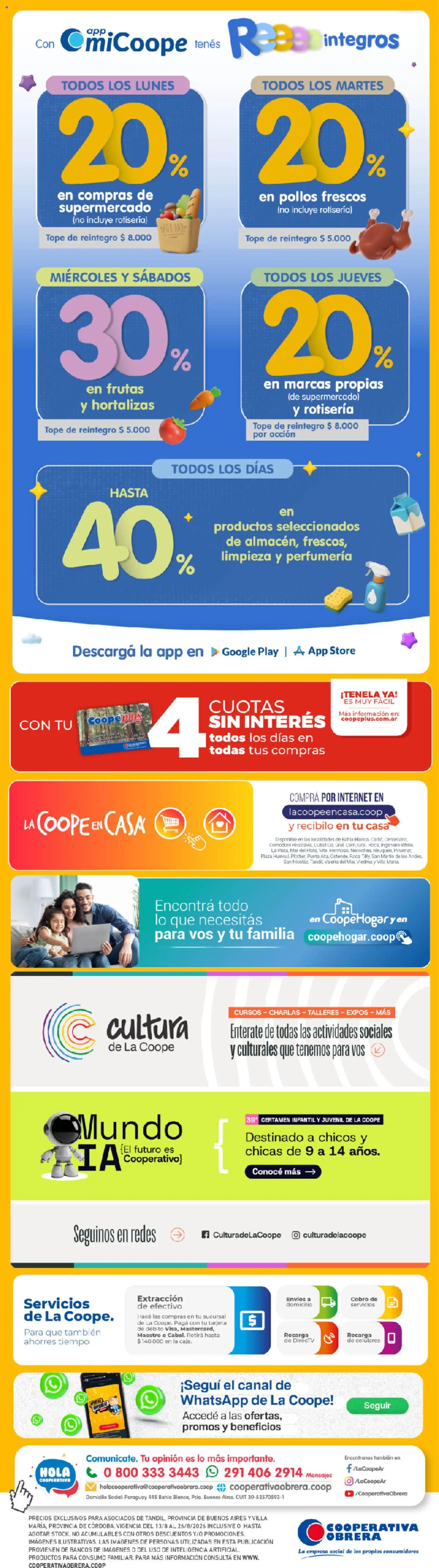 Cooperativa Obrera - Folleto │ válido desde el 13/08/2026 | Página: 9 | Productos: Pollos