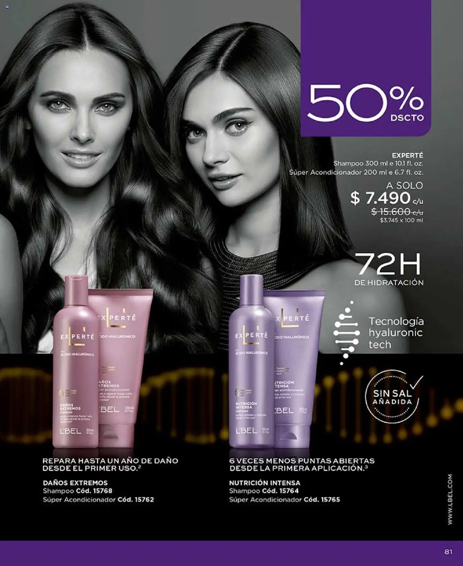 Catálogo L'Bel Campaña 15 │ válido desde el 06.09.2026 | Página: 81 | Productos: Acondicionador, Shampoo