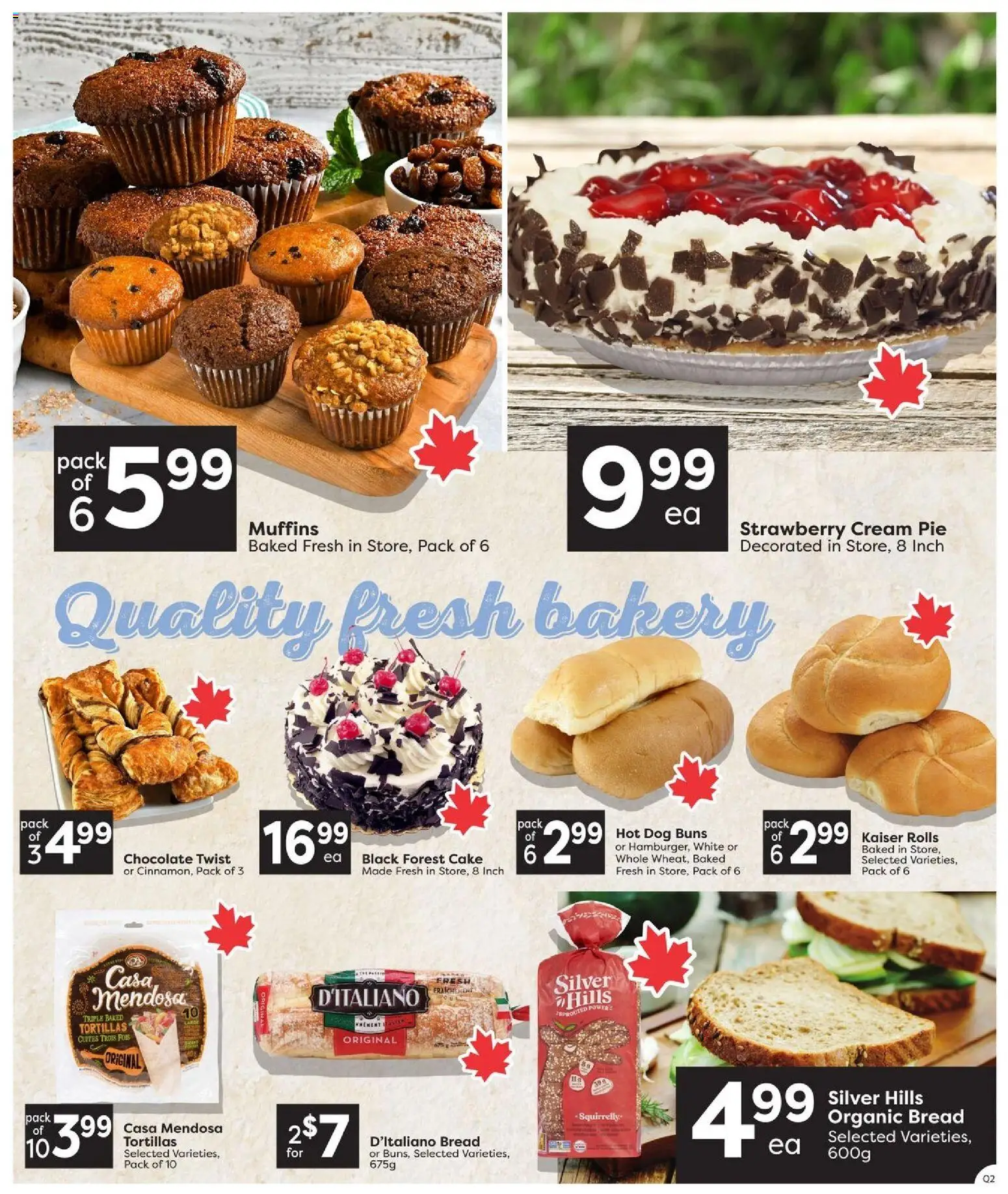 Quality Foods flyer valid from Aug 13, 2026 | Page: 7 | Products: Tortillas, Muffins, Bread, Chocolate