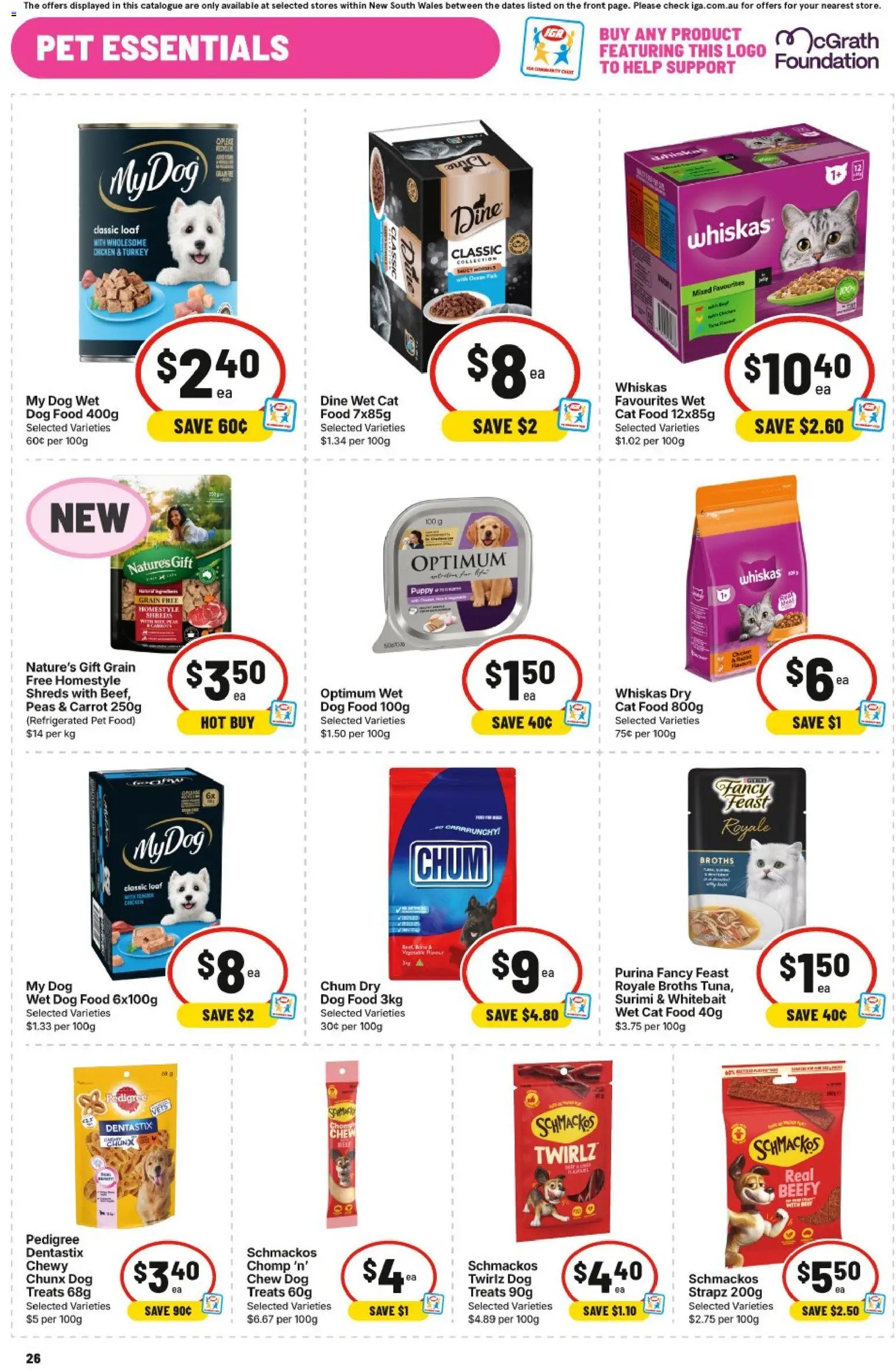 IGA catalogue - valid from 23/09/2026 | Page: 26 | Products: Chicken, Fish, Dog food, Foundation