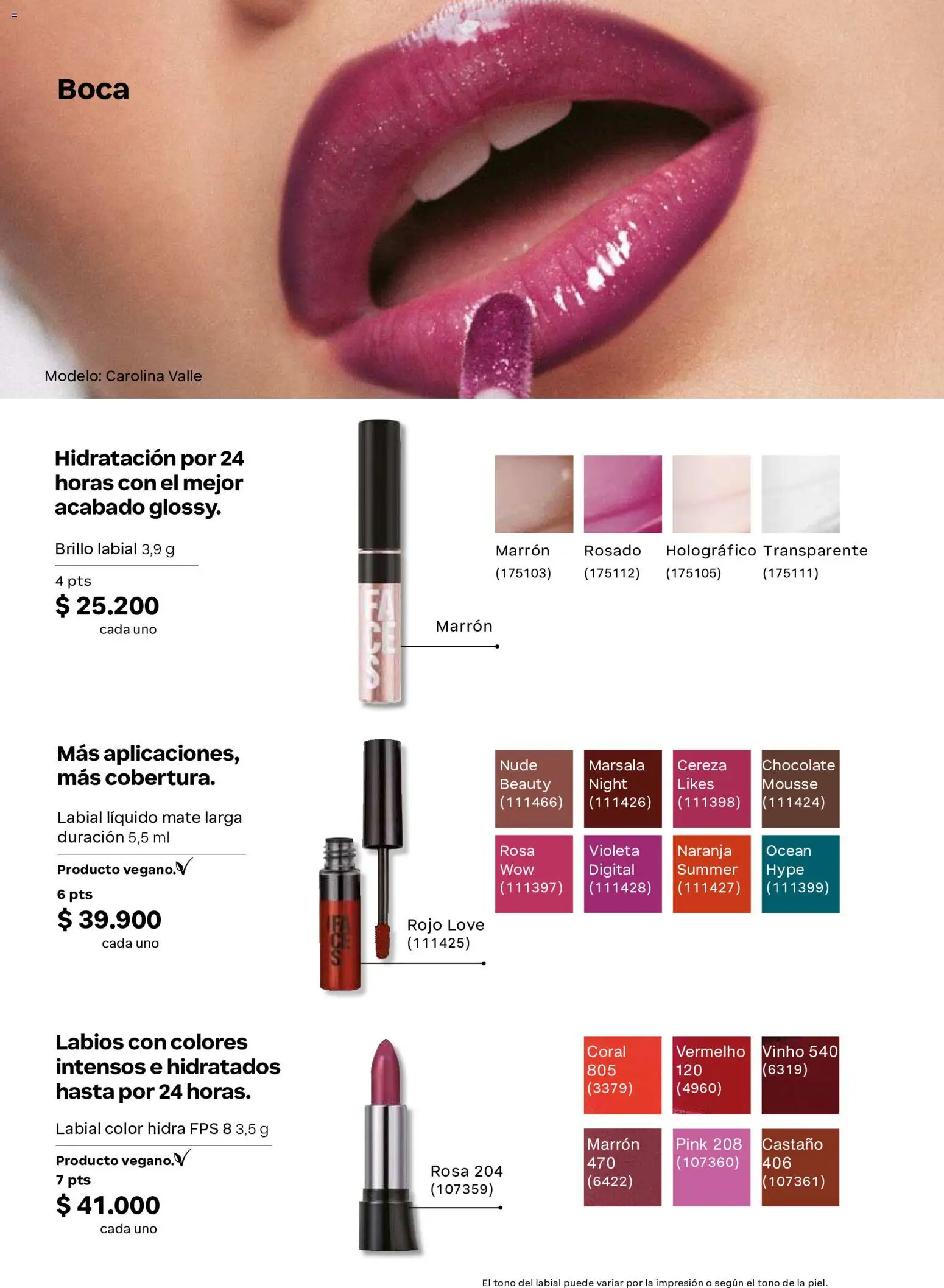 Natura revista - valida desde el 01/07/2026 | Página: 95 | Productos: Brillo, Mousse, Chocolate