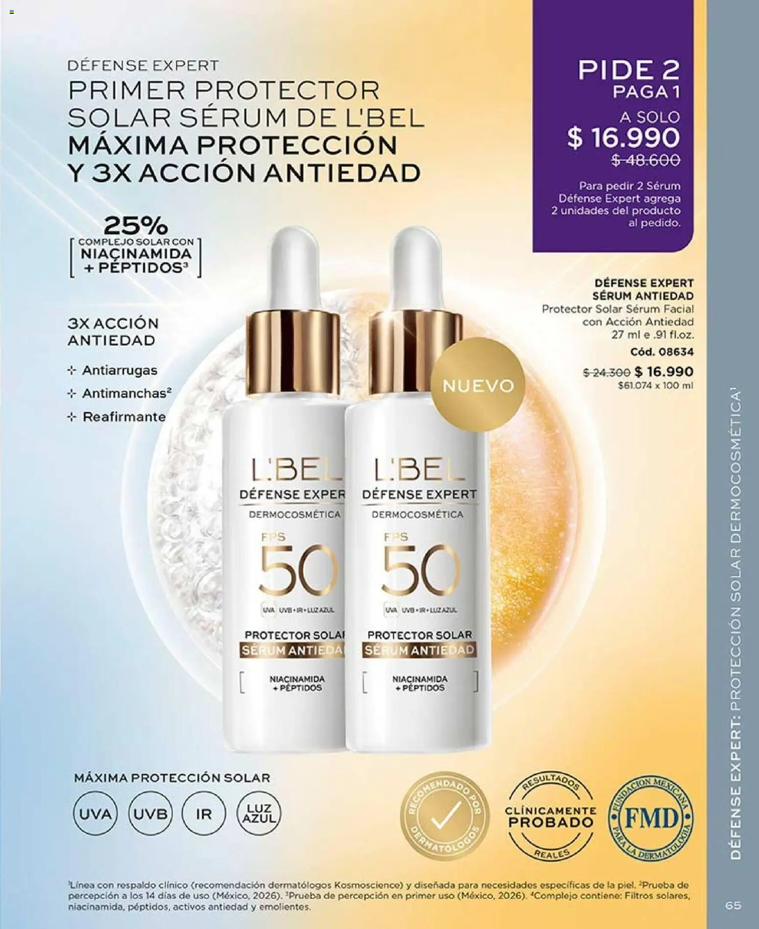 Catálogo L'Bel Campaña 14 │ válido desde el 16.08.2026 | Página: 65 | Productos: Uva, Protector solar, Serum