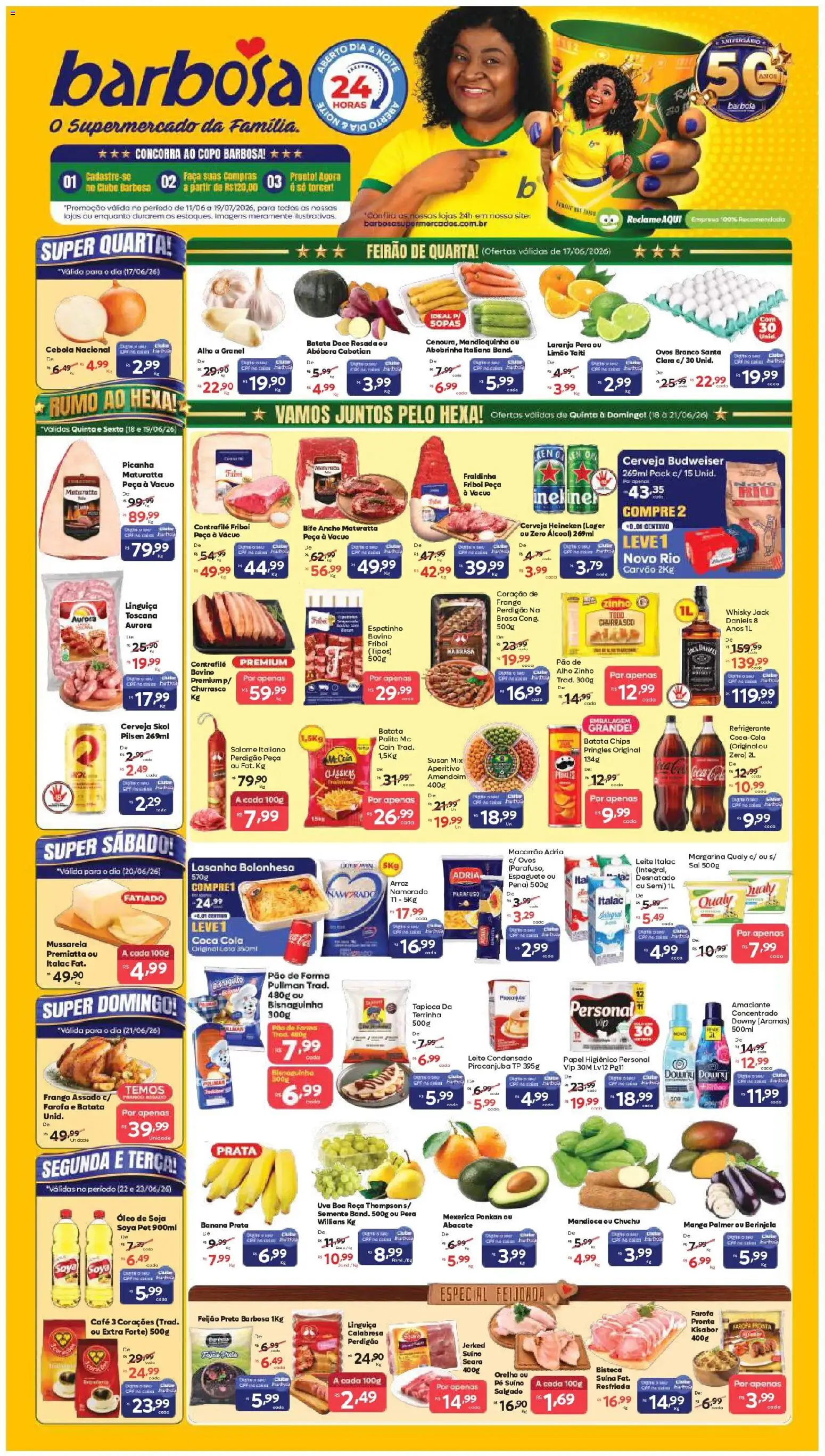 Barbosa Supermercados Folheto - válido de 17.06.2026 | Página: 1