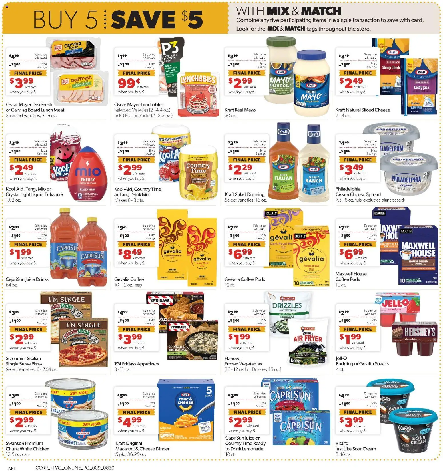 Family Fare Weekly Ad - valid from 08/30/2026 | Page: 5 | Products: Almonds, Pizza, Air fryer, Oven