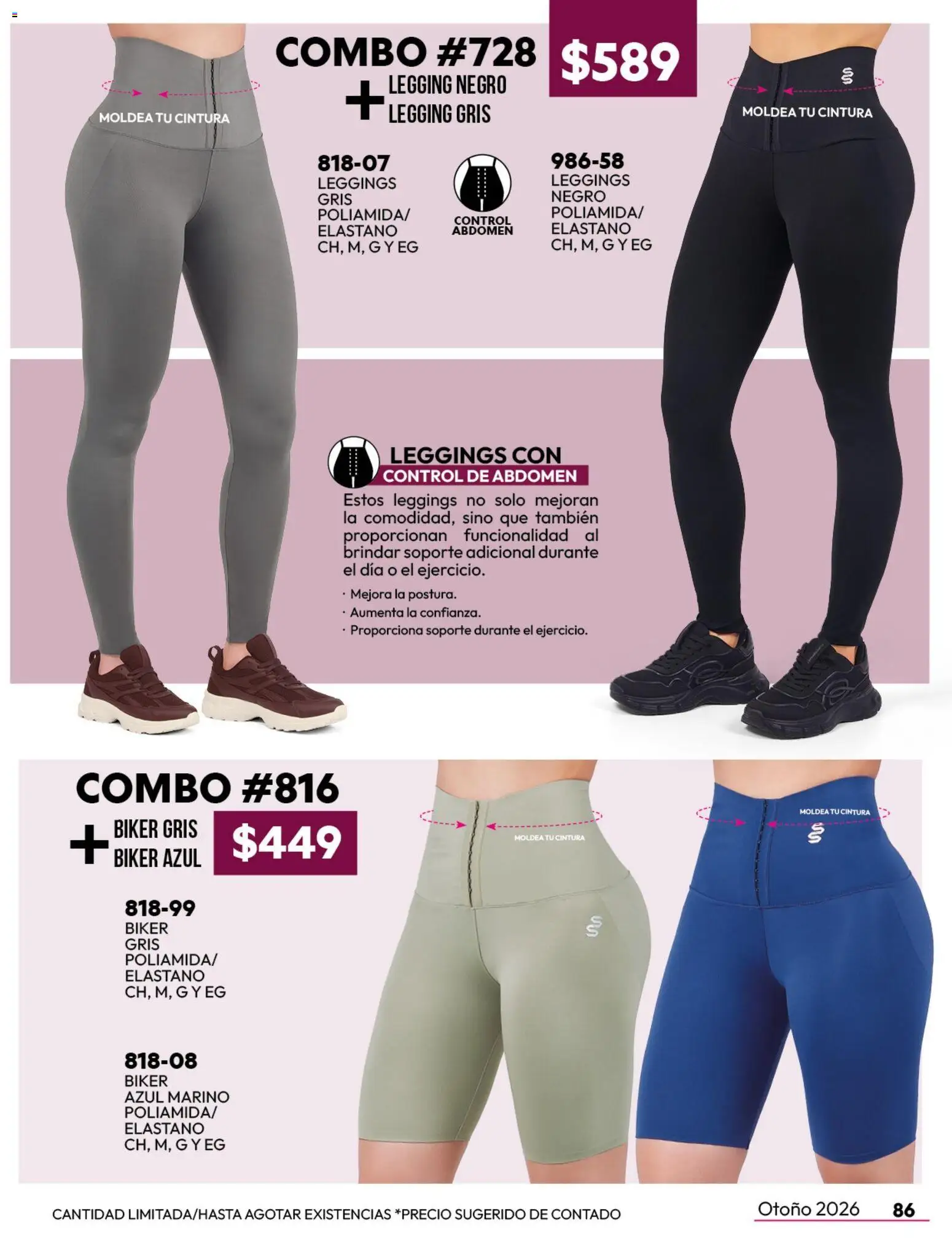 Nuevas ofertas de Cklass válidas en toda la República Mexicana desde el 08/07/2026. ¡Encuentra las mejores ofertas en Cklass catálogo Sportbrands caballero! | Página: 204 | Productos: Leggings