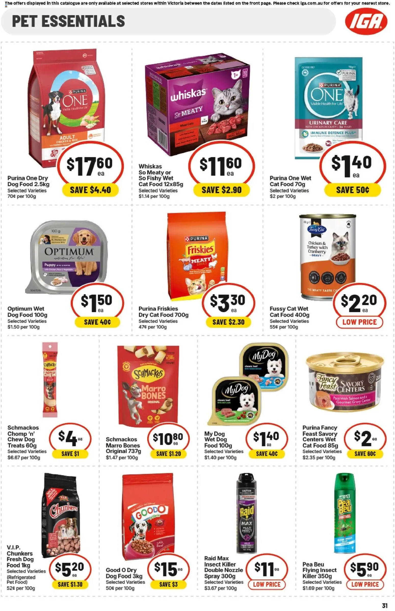 IGA catalogue - valid from 20.05.2026 | Page: 31 | Products: Chicken, Beef, Dog food, Turkey