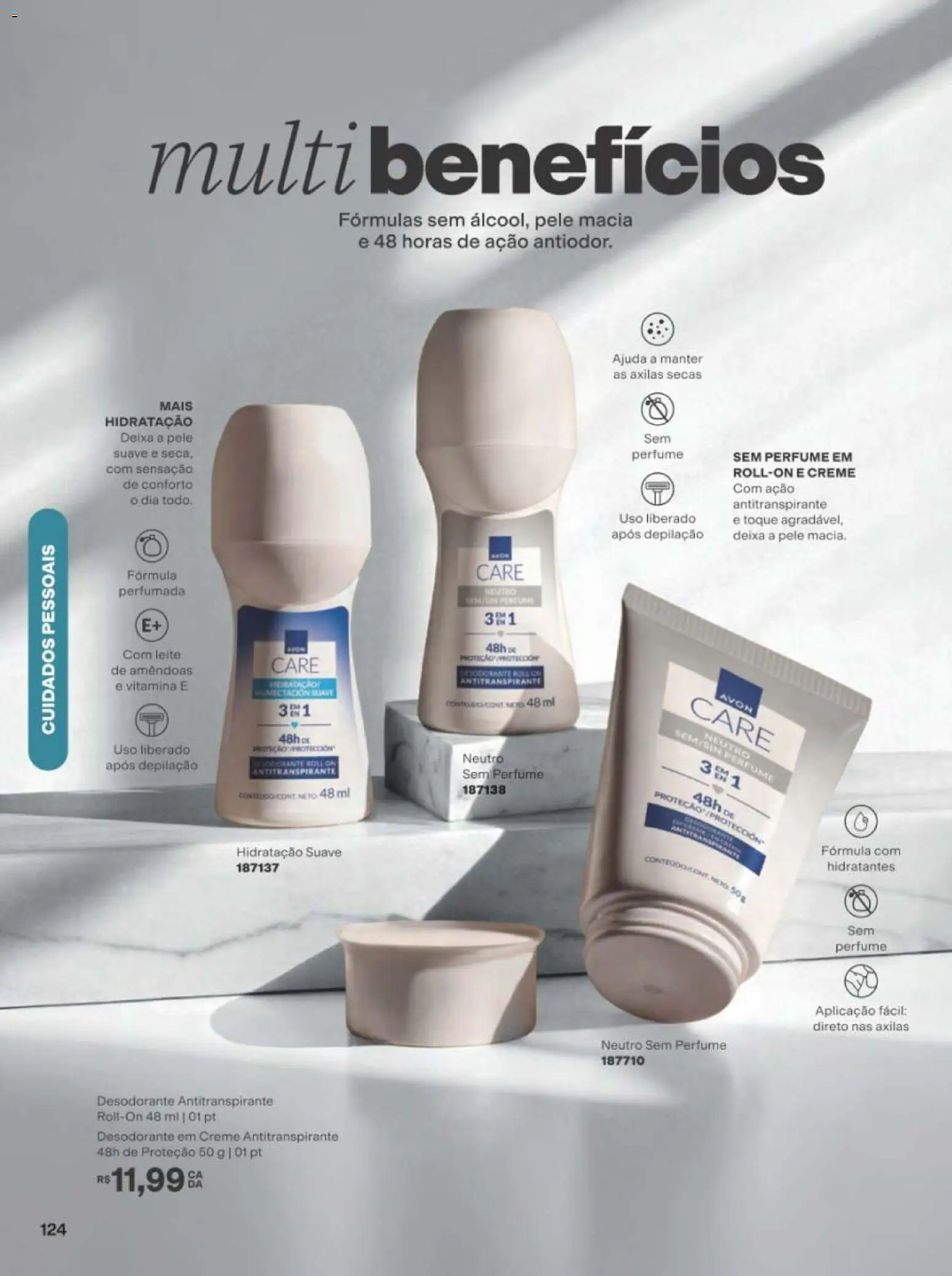 Avon Folheto - válido de 01/09/2026 | Página: 124 | Produtos: Perfume, Desodorante, Creme, Amêndoas